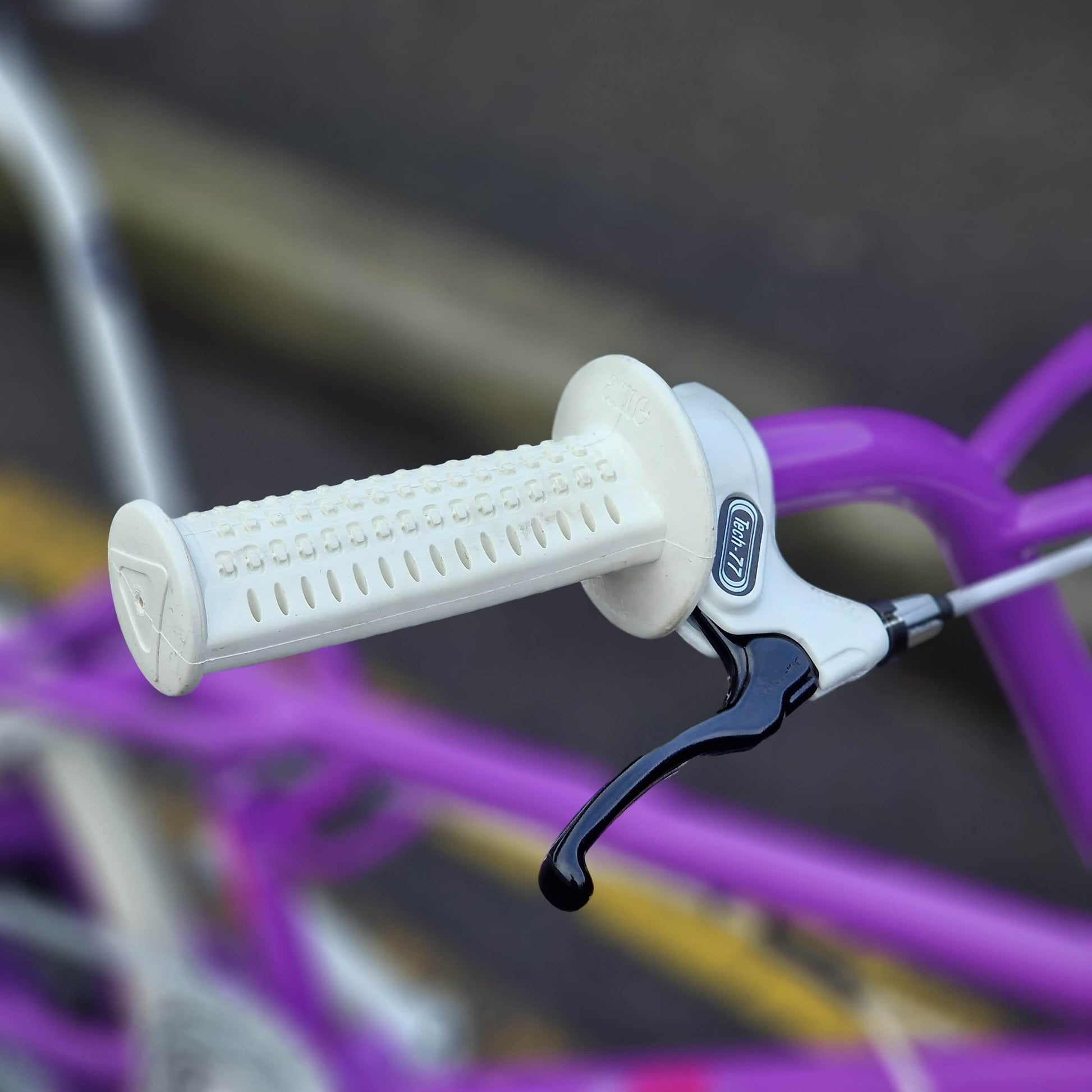 Skyway Old School BMX Bikes Purple Skyway Street Beat Custom Bike Purple / White