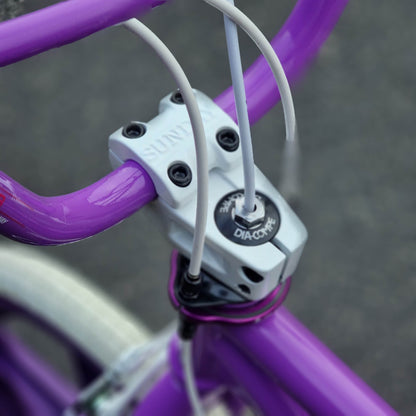 Skyway Old School BMX Bikes Purple Skyway Street Beat Custom Bike Purple / White