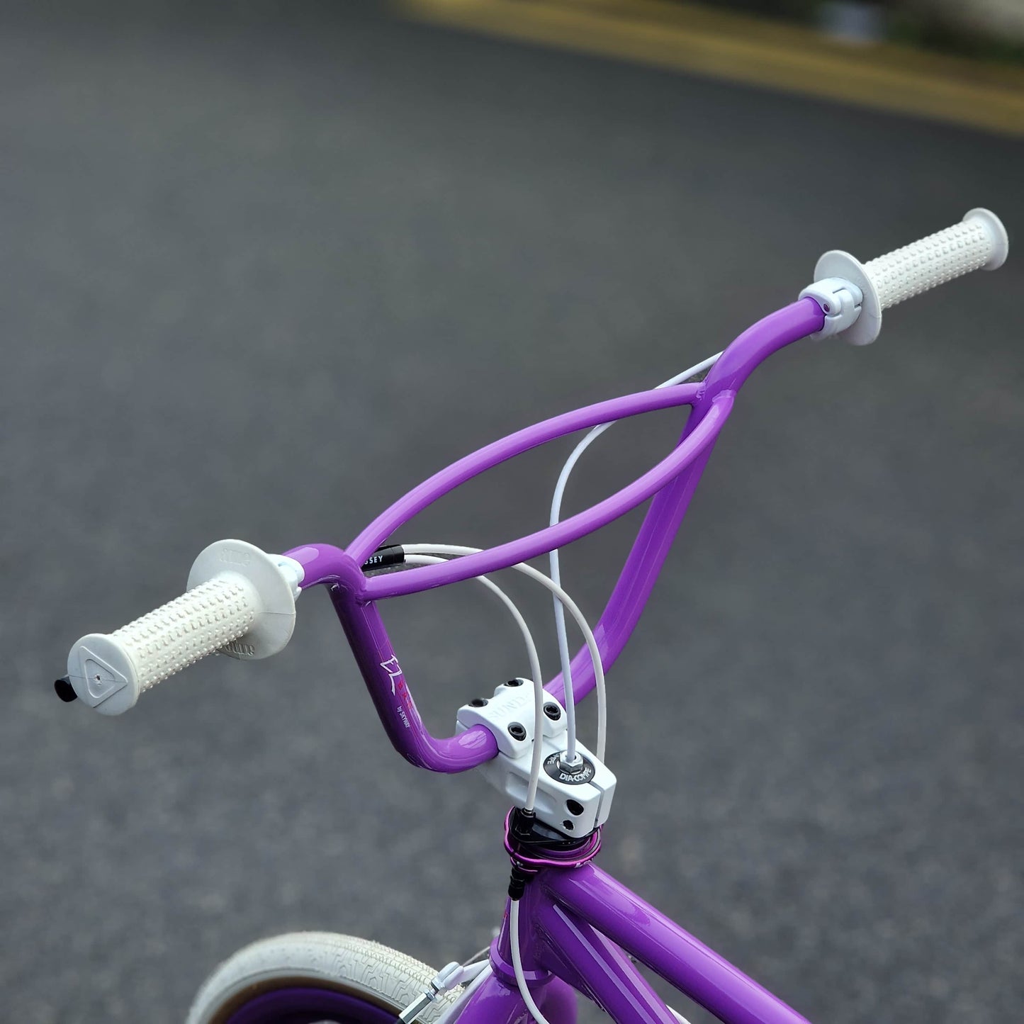 Skyway Old School BMX Bikes Purple Skyway Street Beat Custom Bike Purple / White