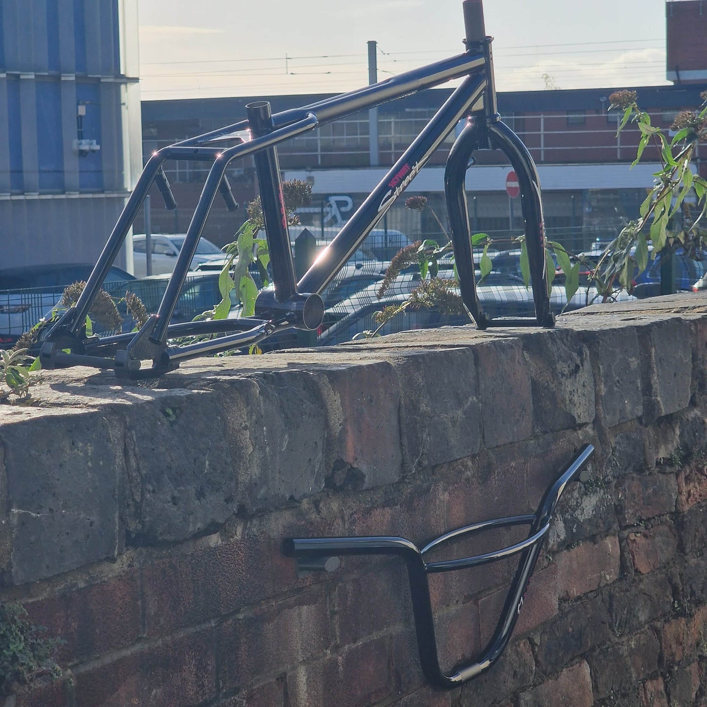 Skyway Old School BMX Black Skyway Street Beat Frame / Fork / Bars Black