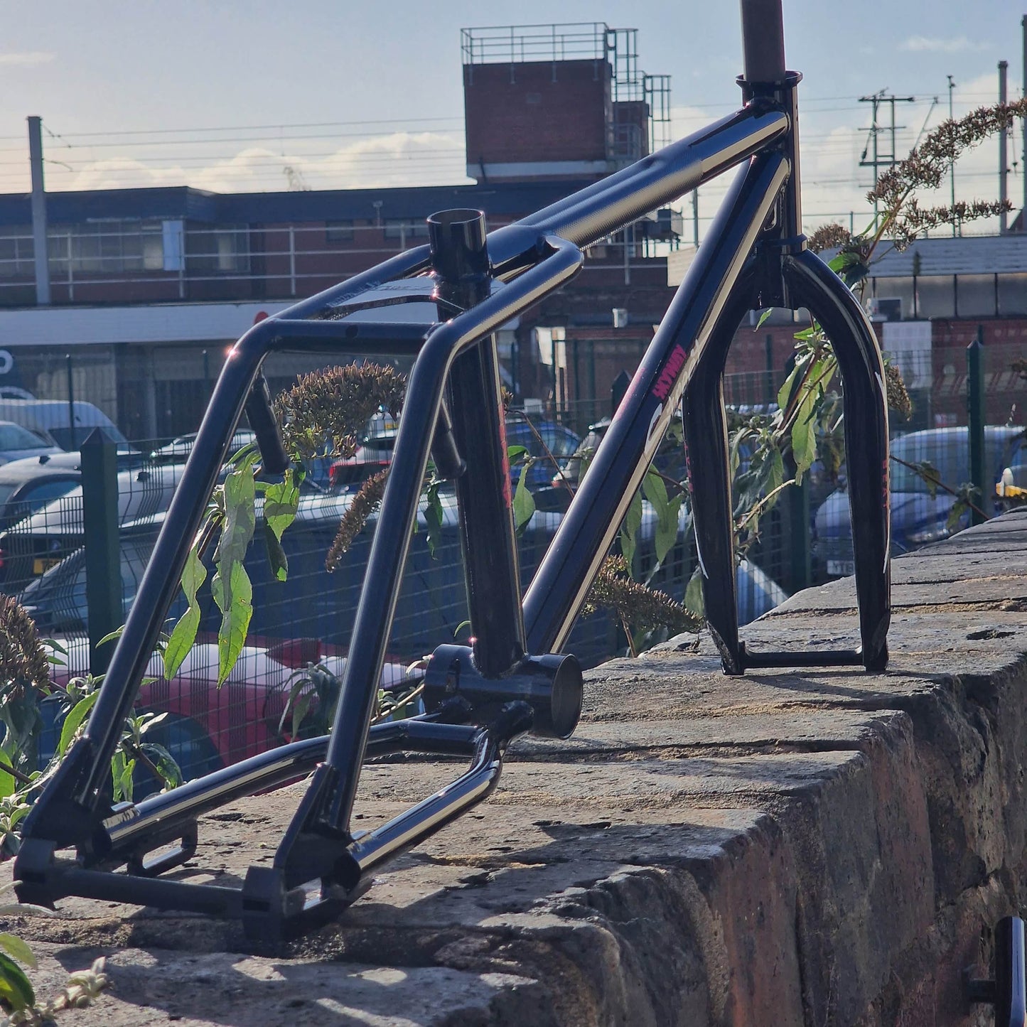 Skyway Old School BMX Black Skyway Street Beat Frame / Fork / Bars Black