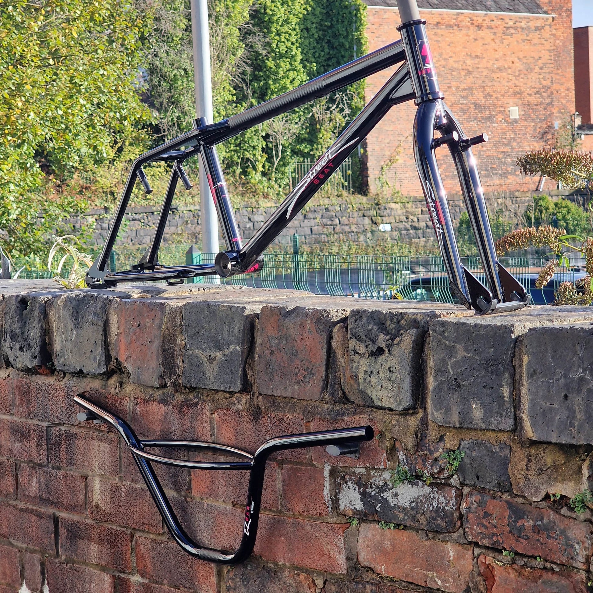 Skyway Old School BMX Black Skyway Street Beat Frame / Fork / Bars Black