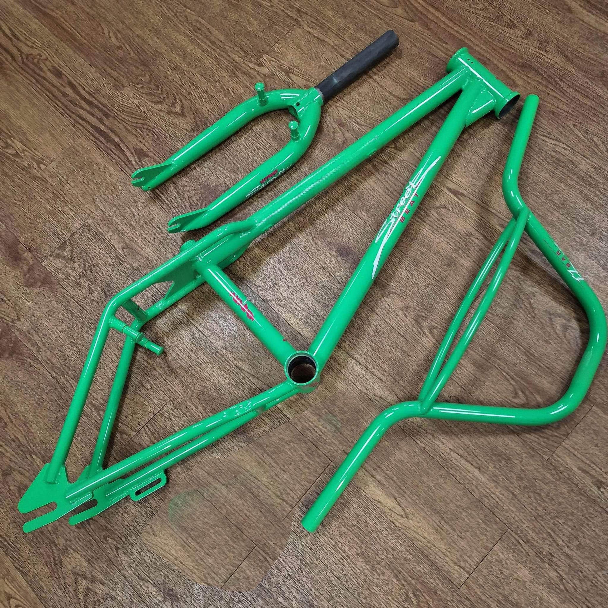 Skyway Street Beat Frame Fork Bars Green Alans BMX