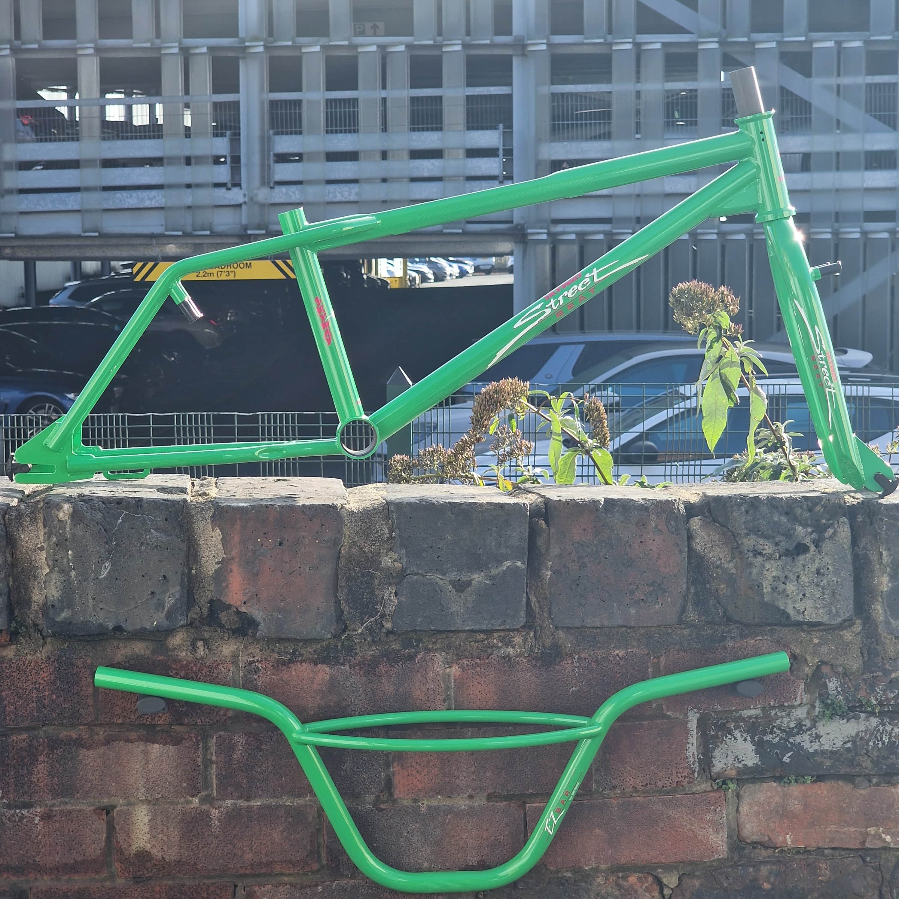 Skyway Street Beat Frame / Fork / Bars Green | Alans BMX