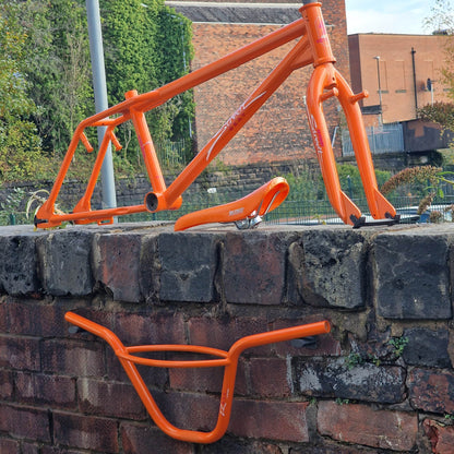Skyway Old School BMX Orange Skyway Street Beat Frame / Fork / Bars / Seat Orange