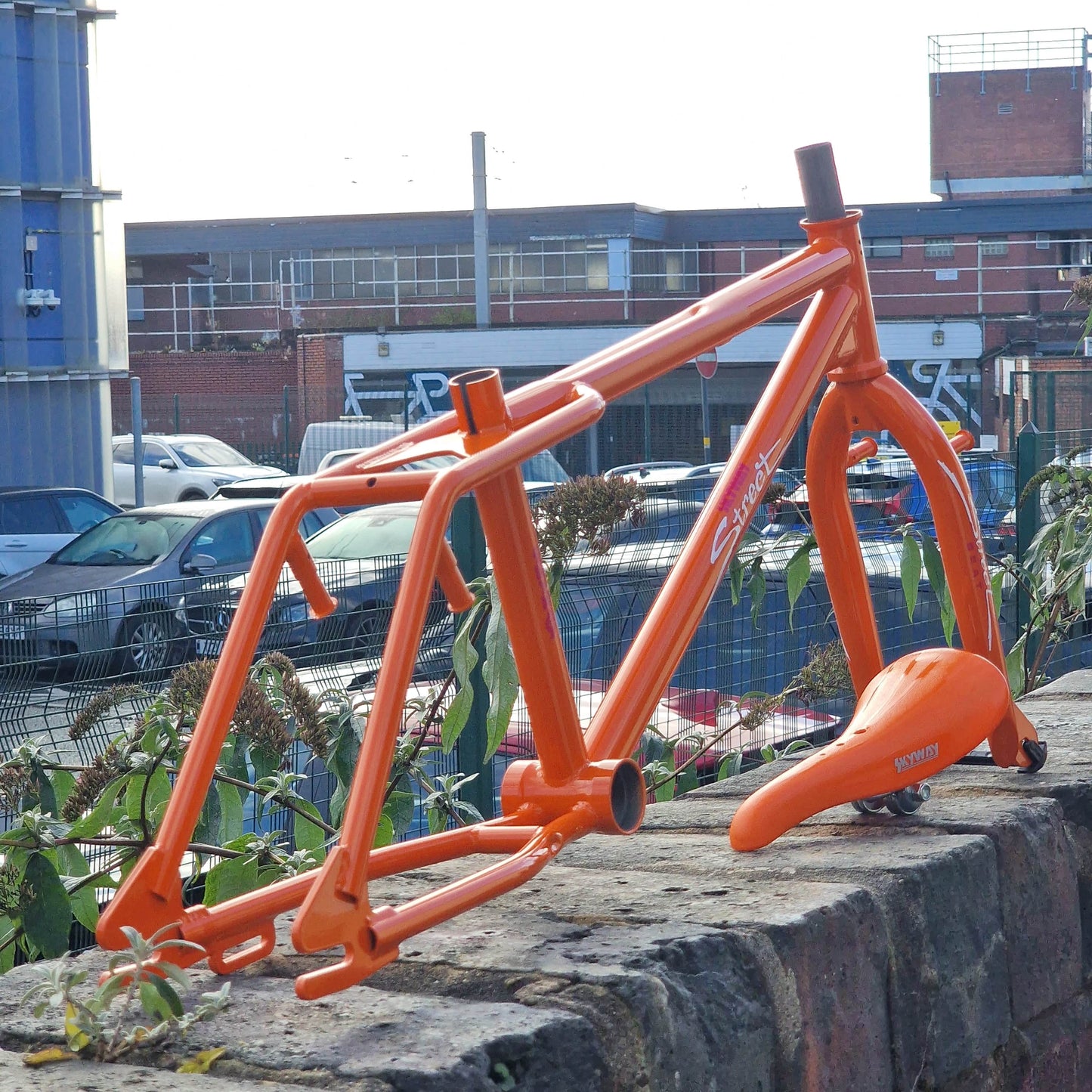 Skyway Old School BMX Orange Skyway Street Beat Frame / Fork / Bars / Seat Orange