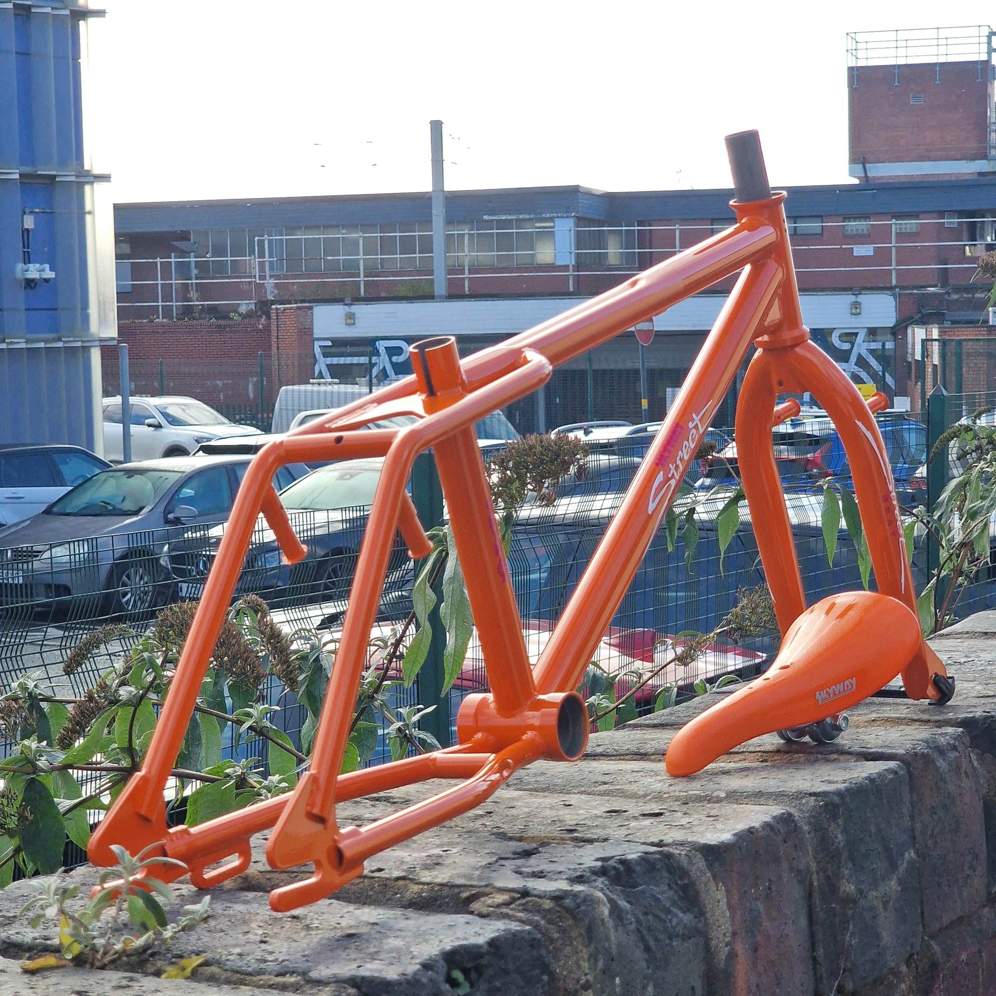 Skyway Old School BMX Orange Skyway Street Beat Frame / Fork / Bars / Seat Orange