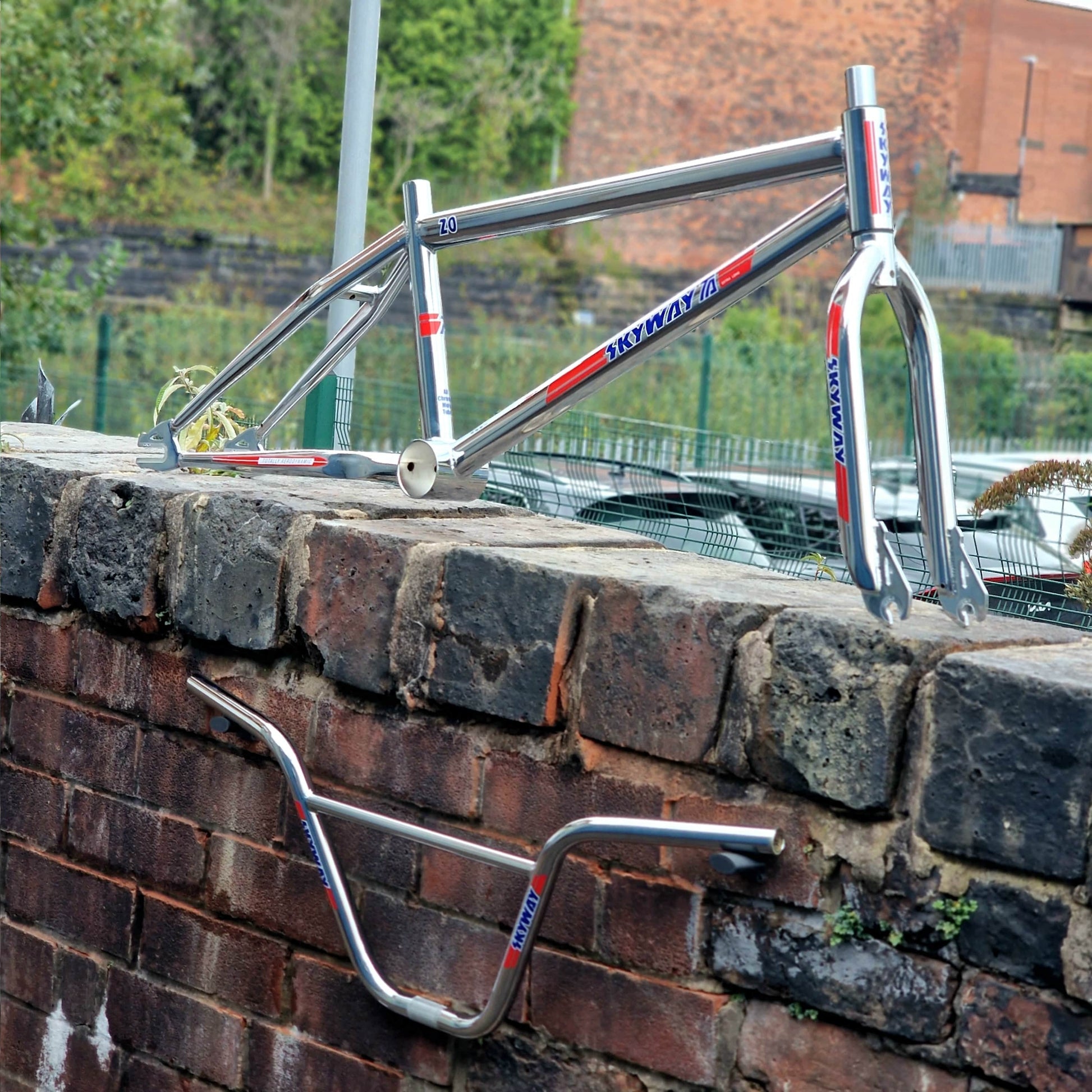 Skyway BMX Parts Skyway T/A 20 Inch Frame / Fork Bar Kit Chrome