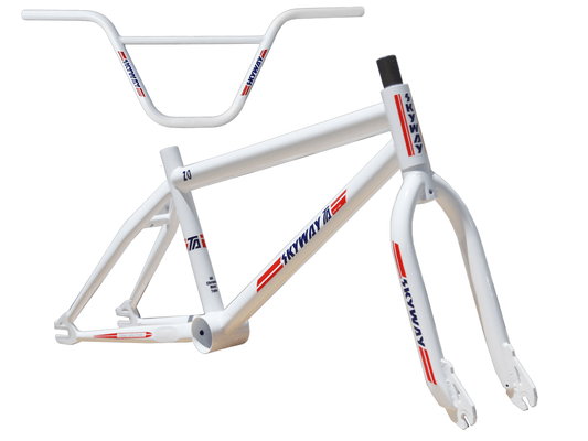 Skyway BMX Parts Skyway T/A 20 Inch Frame / Fork Bar Kit White
