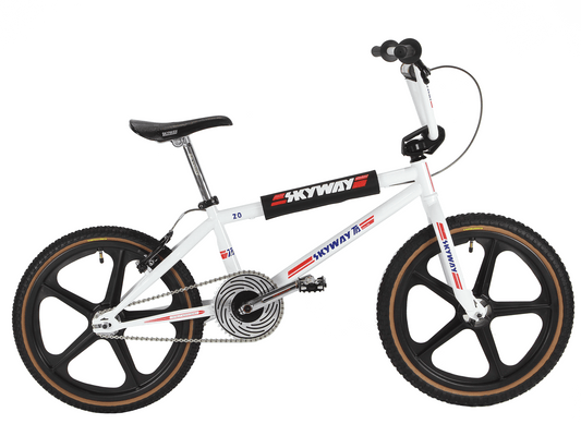 Skyway Old School BMX Bikes White / Black Skyway T/A 2026 Replica Bike White / Black