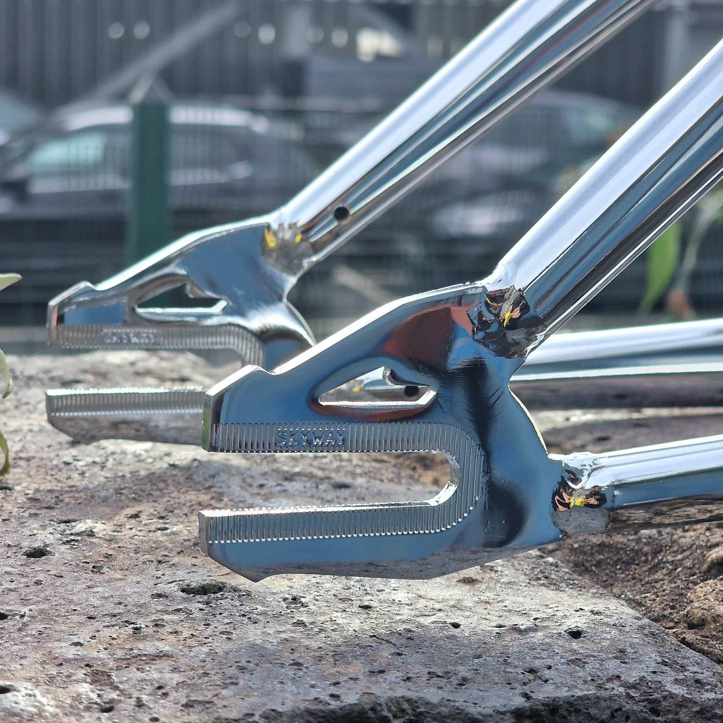 Skyway BMX Parts Skyway T/A 24 Inch Frame / Fork / Bar Kit Chrome