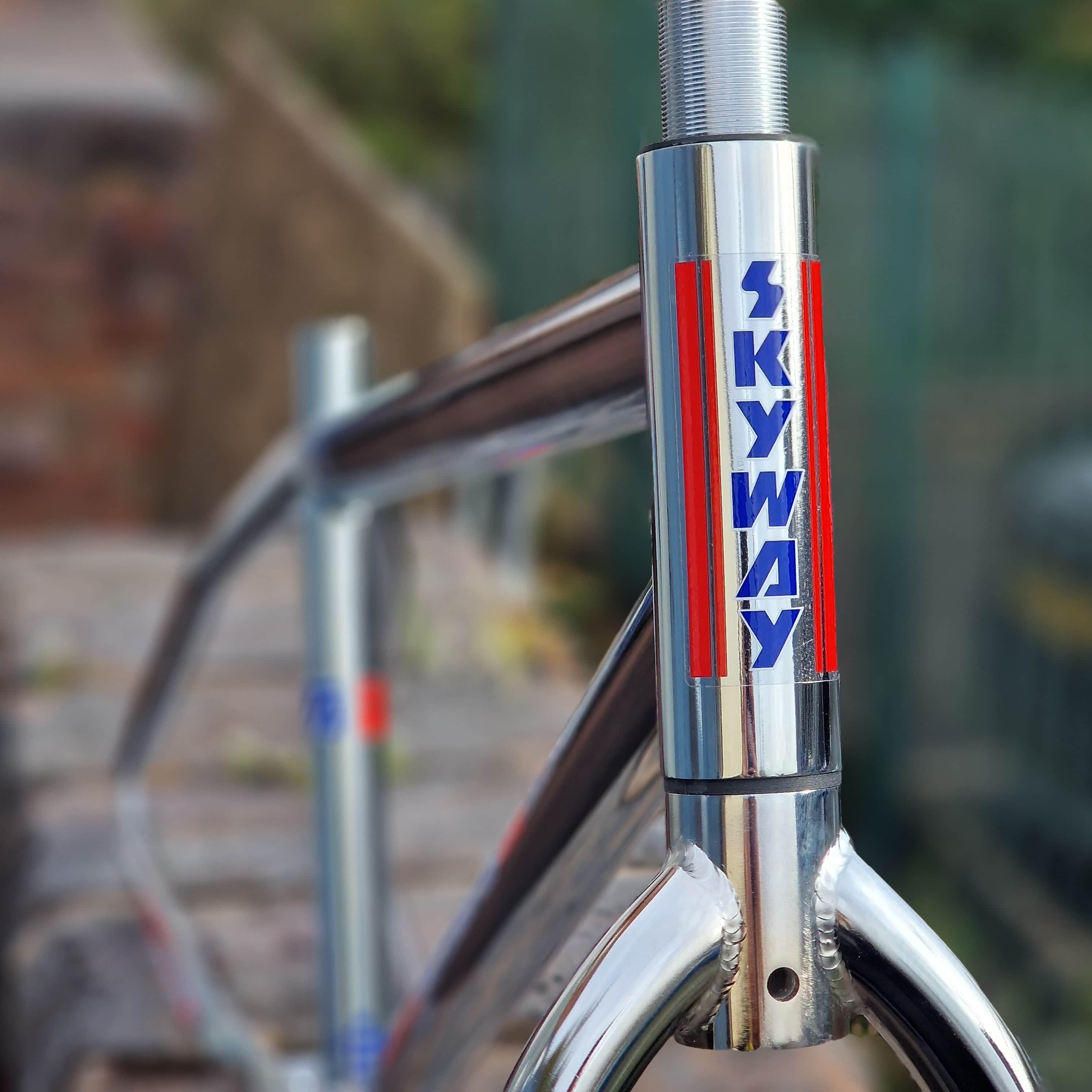 Skyway T/A 24 Inch Old School Frame Fork Bar Kit Chrome | Alans BMX