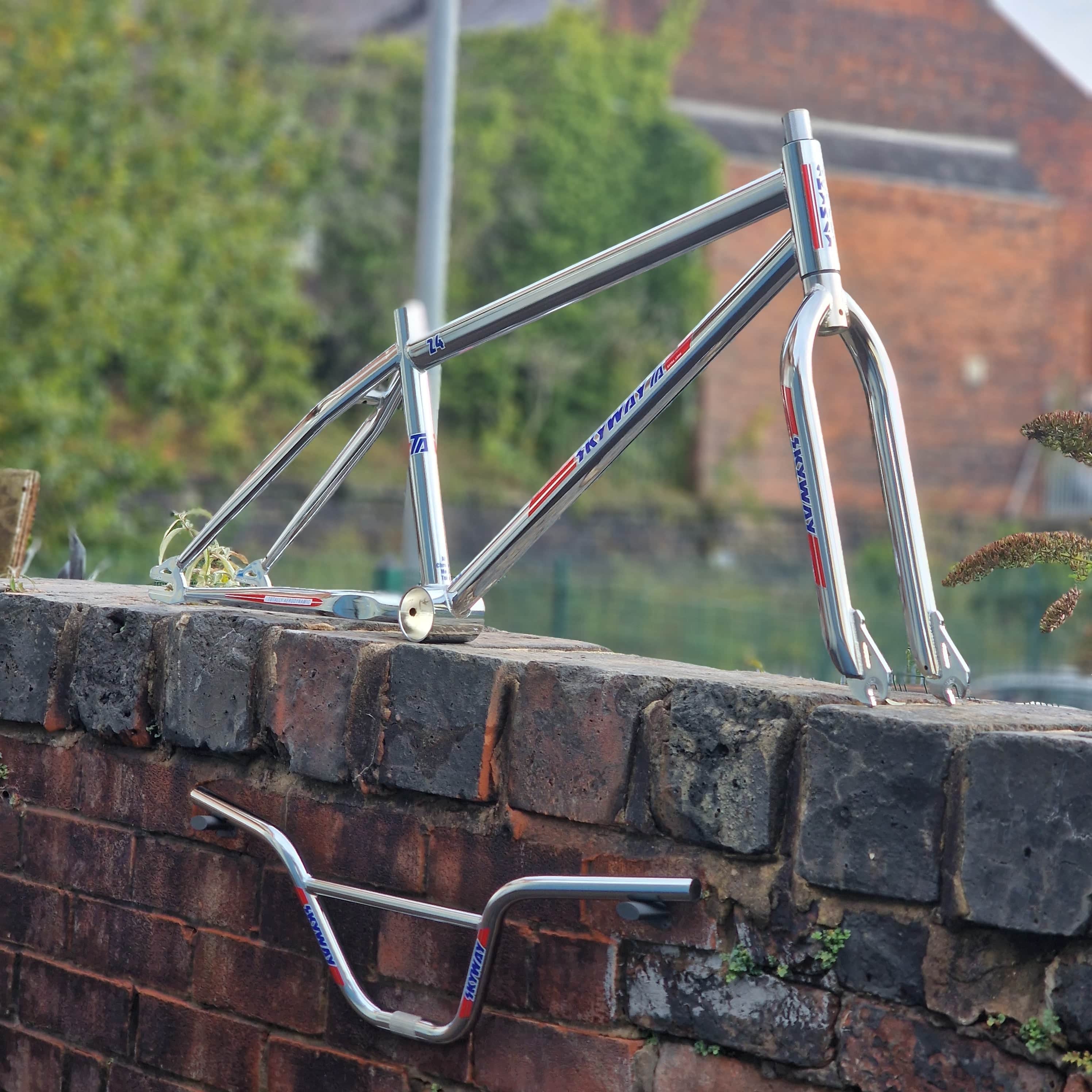 Skyway T/A 24 Inch Old School Frame Fork Bar Kit Chrome | Alans BMX