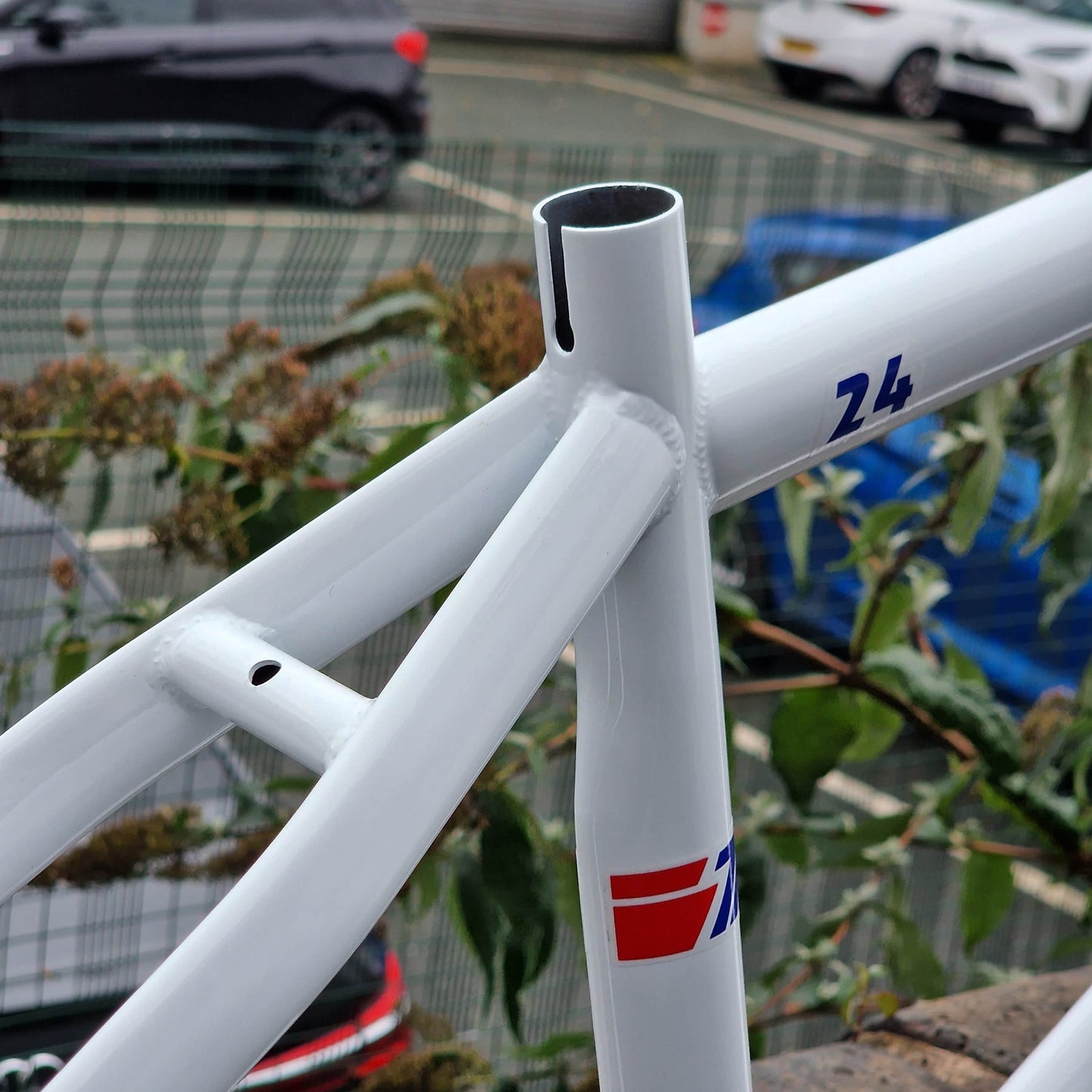 Skyway BMX Parts Skyway T/A 24 Inch Frame / Fork / Bar Kit White
