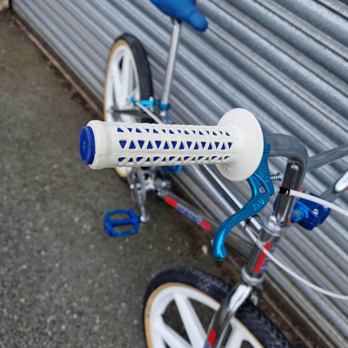 Skyway Old School BMX Skyway T/A 24" XL Custom Bike Chrome / White / Blue