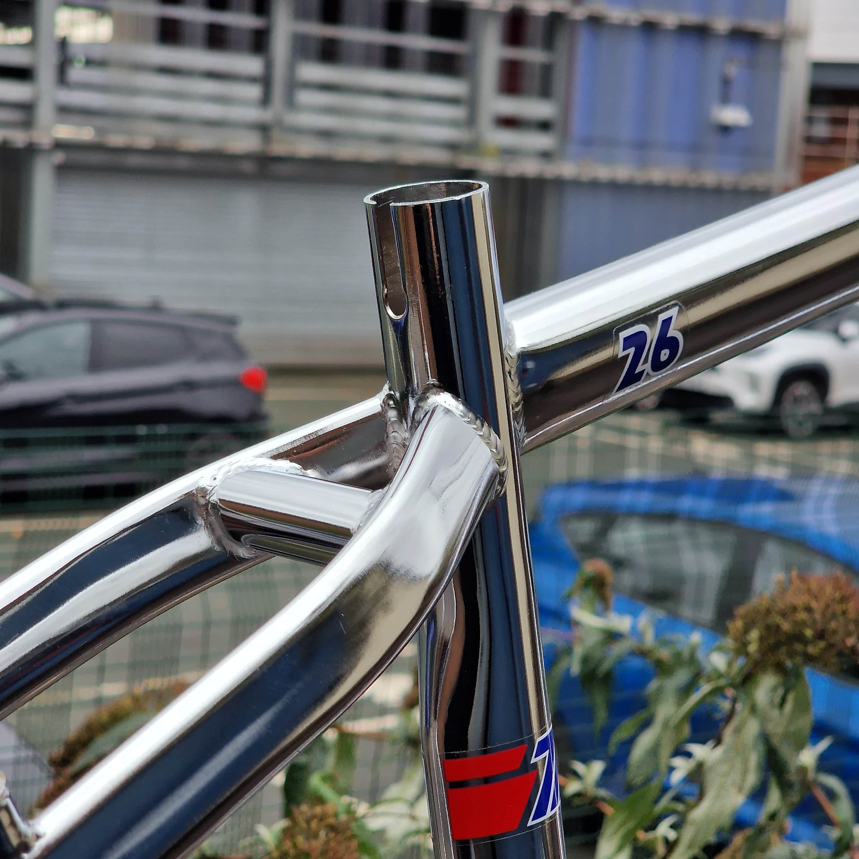 Skyway T/A 26 Inch Old School Frame / Fork / Bar Kit Chrome