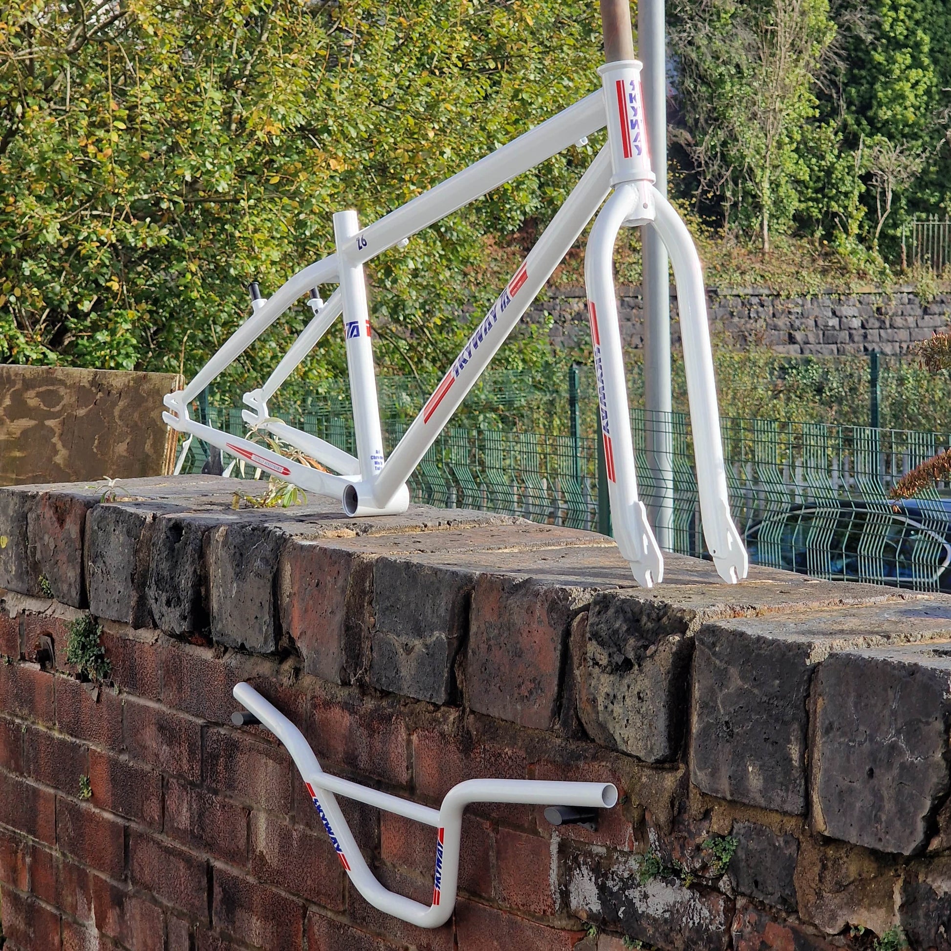 Skyway BMX Parts Skyway T/A 26 Inch Frame / Fork / Bar Kit White