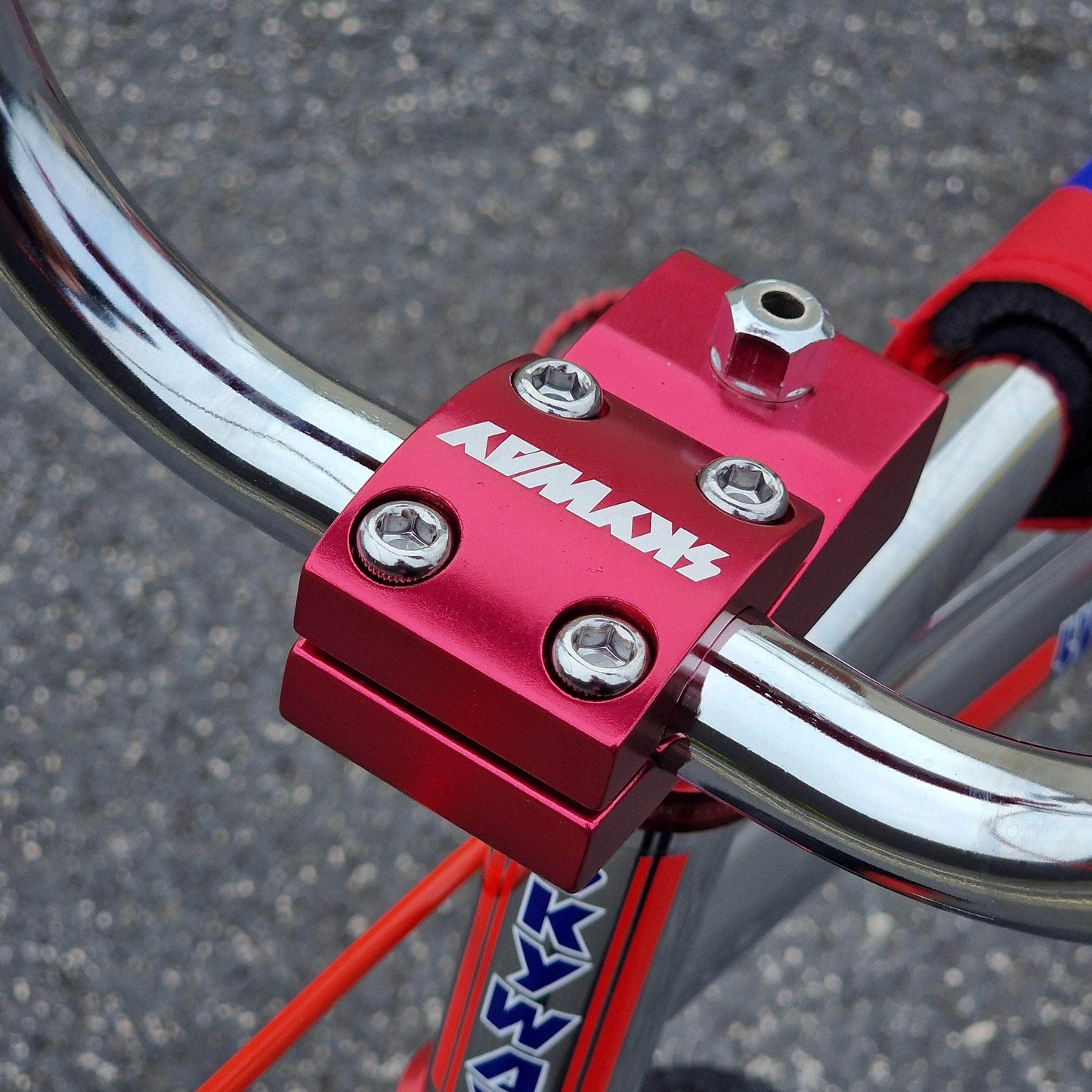 Skyway Old School BMX Bikes Chrome / Red Skyway T/A Pro Replica Bike Chrome / Red
