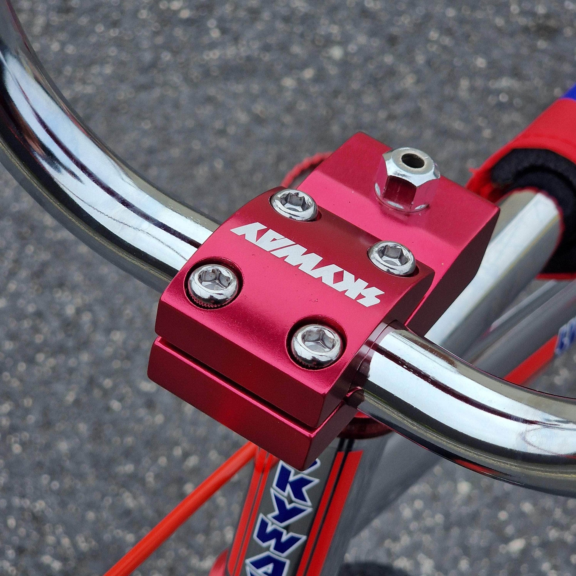 Skyway Old School BMX Bikes Chrome / Red Skyway T/A Pro Replica Bike Chrome / Red
