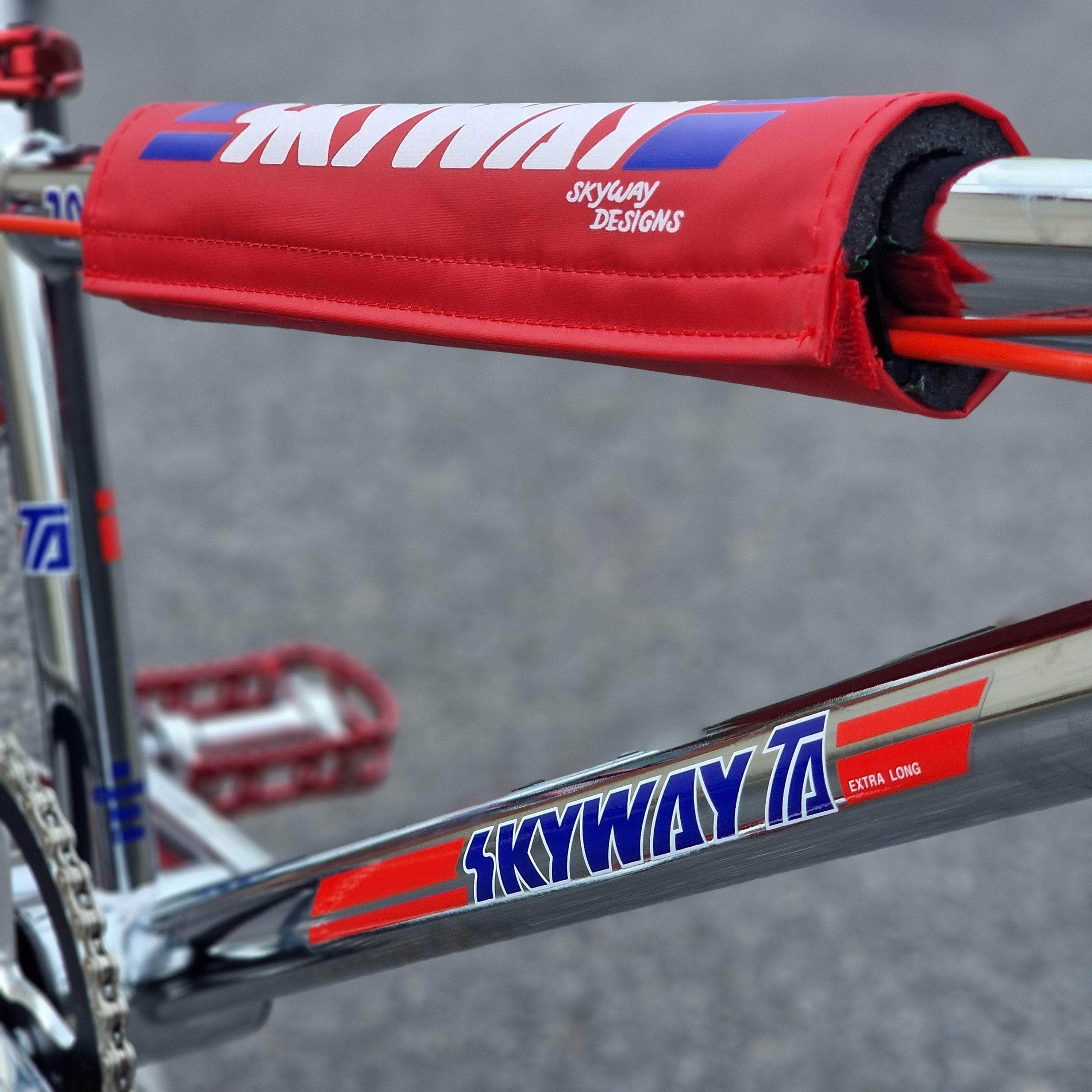 Skyway T/A Pro Replica Old School BMX Bike Chrome / Red | Alans BMX