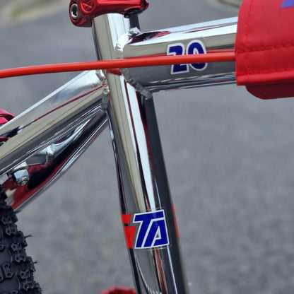 Skyway Old School BMX Bikes Chrome / Red Skyway T/A Pro Replica Bike Chrome / Red