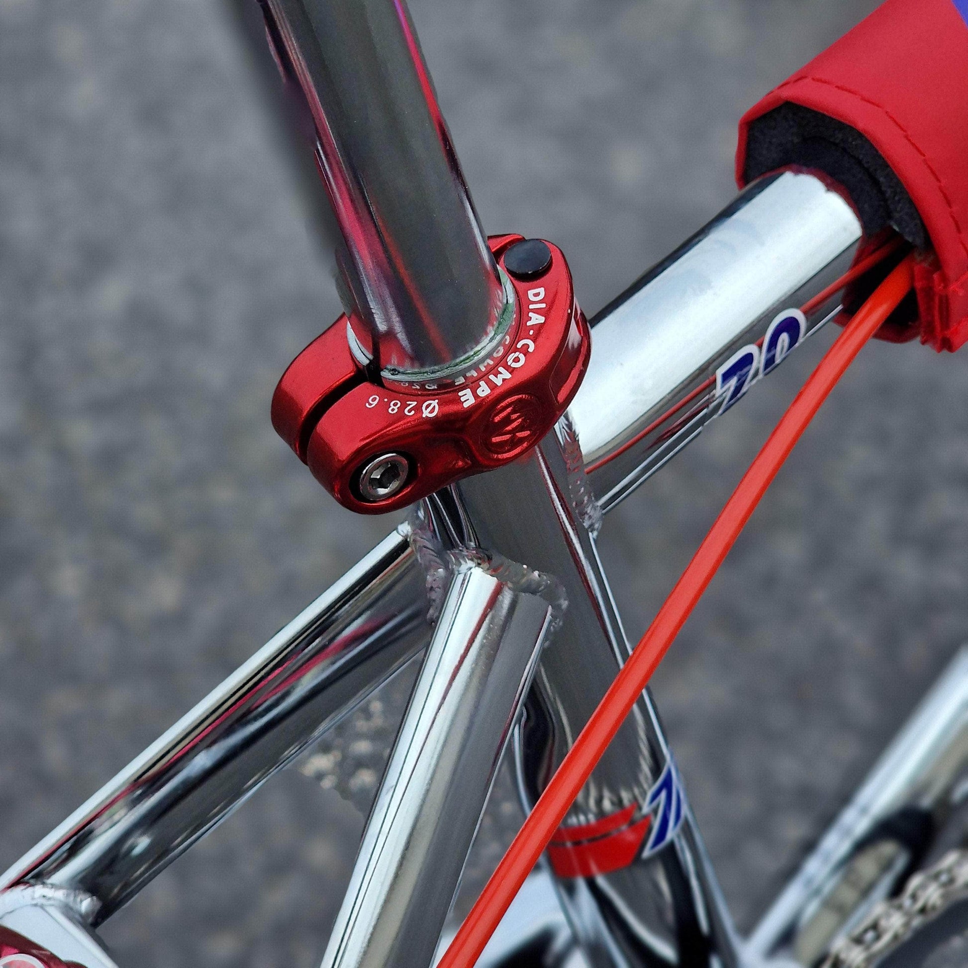 Skyway Old School BMX Bikes Chrome / Red Skyway T/A Pro Replica Bike Chrome / Red