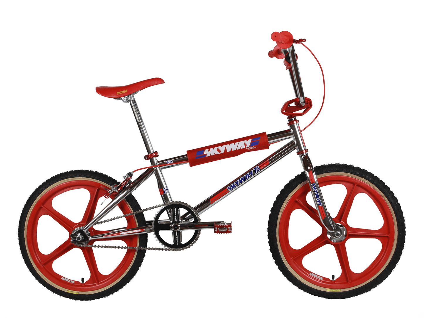 Skyway Old School BMX Skyway T/A Pro Replica Bike Chrome / Red
