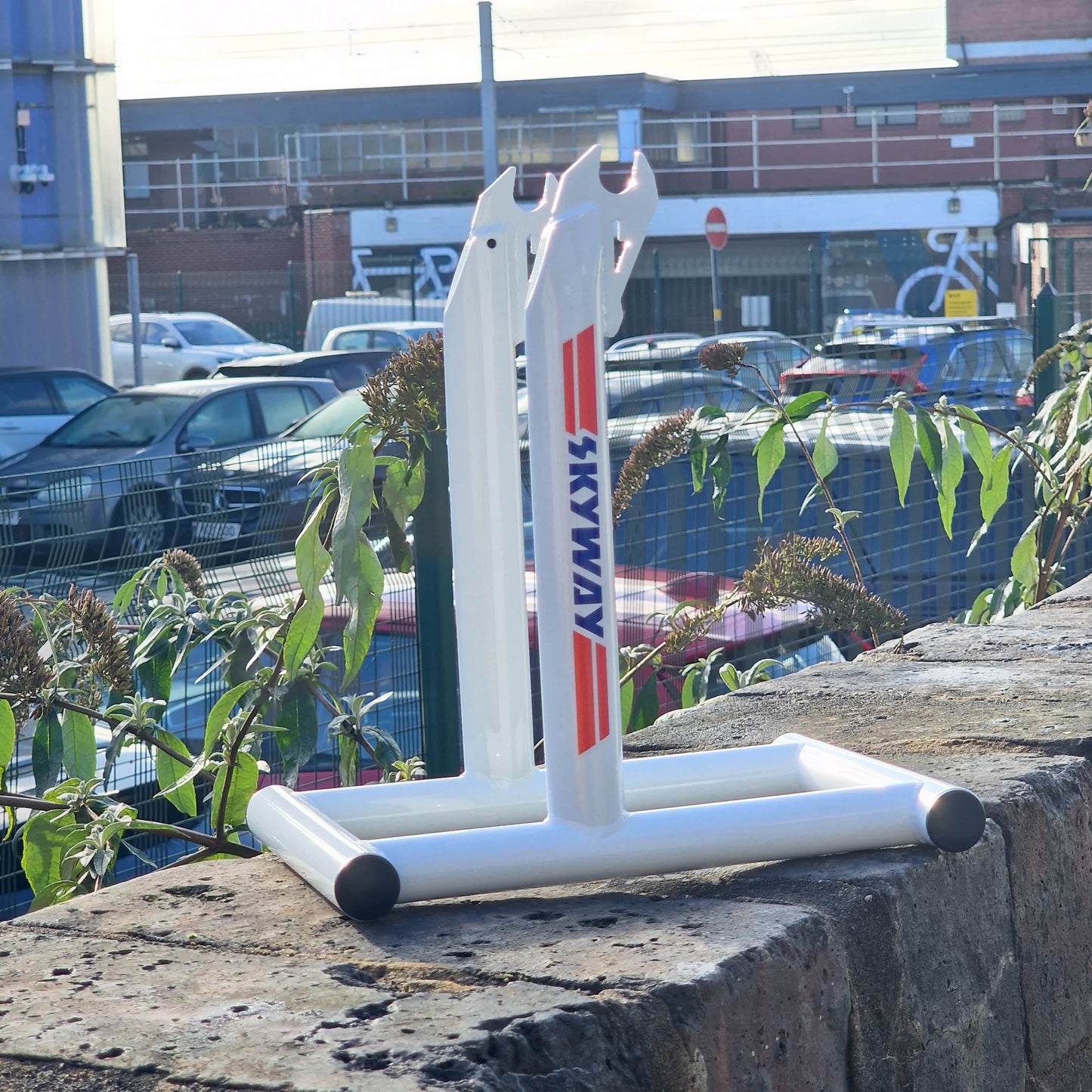 Skyway BMX Parts White Skyway T/A Stoltz Bike Stand