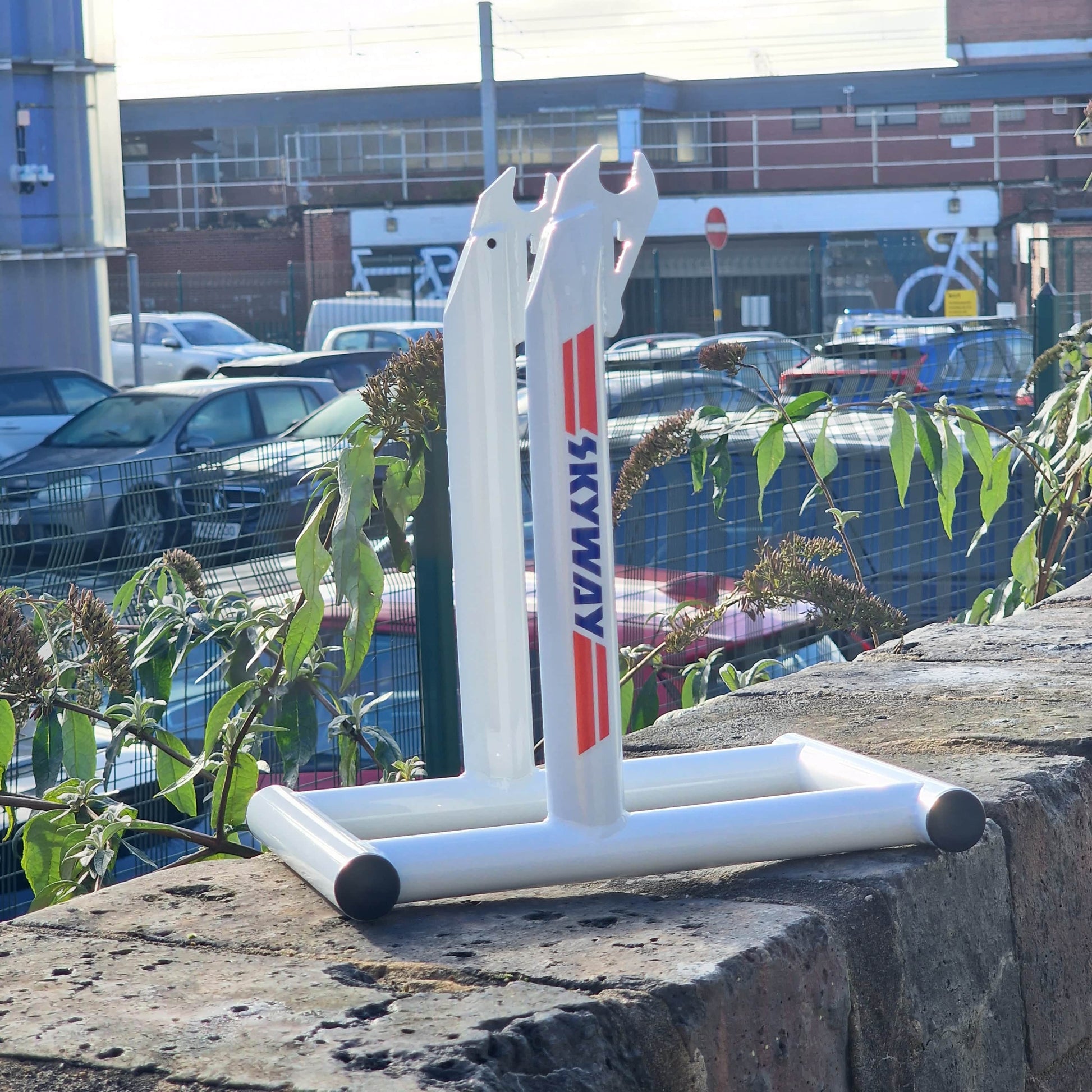 Skyway BMX Parts White Skyway T/A Stoltz Bike Stand