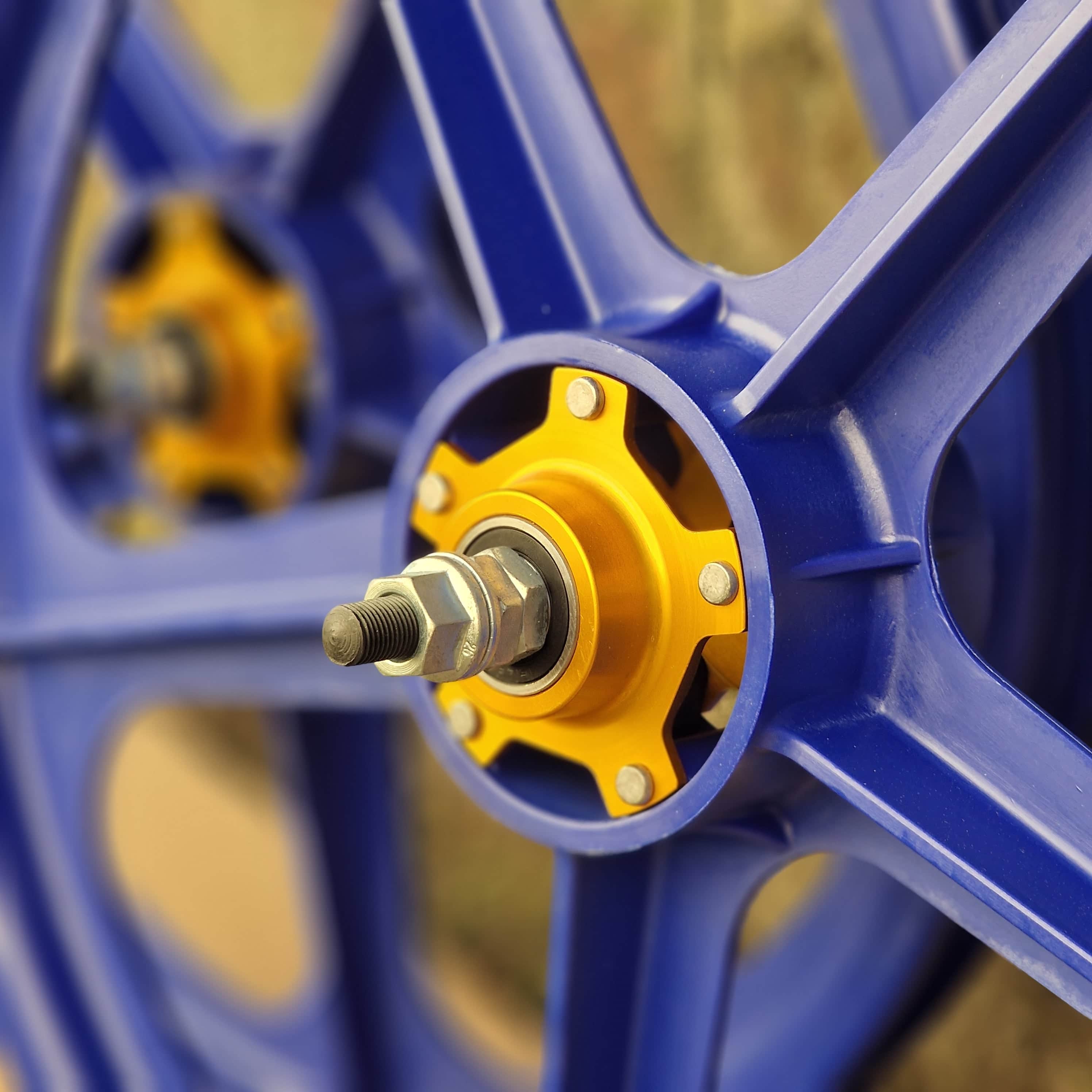 Skyway Tuff II Gold Alloy Flange Wheels 20 Inch Pair | Alans BMX