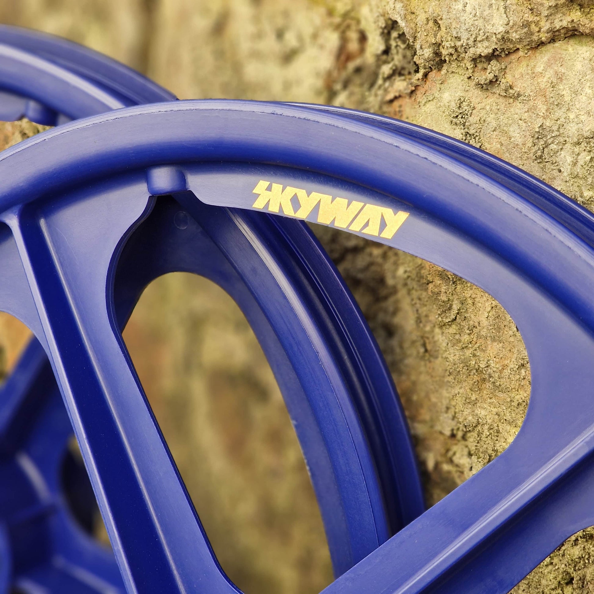 Skyway Old School BMX Skyway Tuff II Mag Gold Alloy Flange Wheels 20 Inch Pair Front and Rear