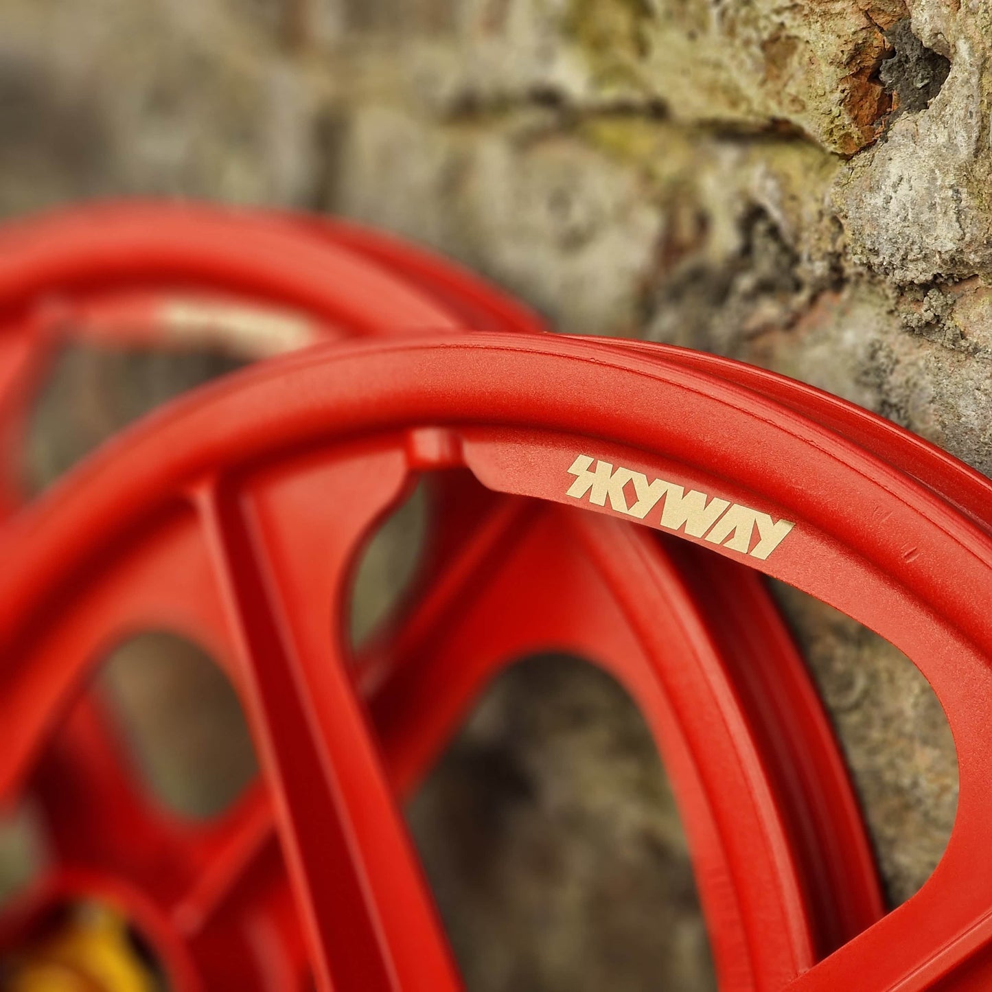 Skyway Old School BMX Skyway Tuff II Mag Gold Alloy Flange Wheels 20 Inch Pair Front and Rear