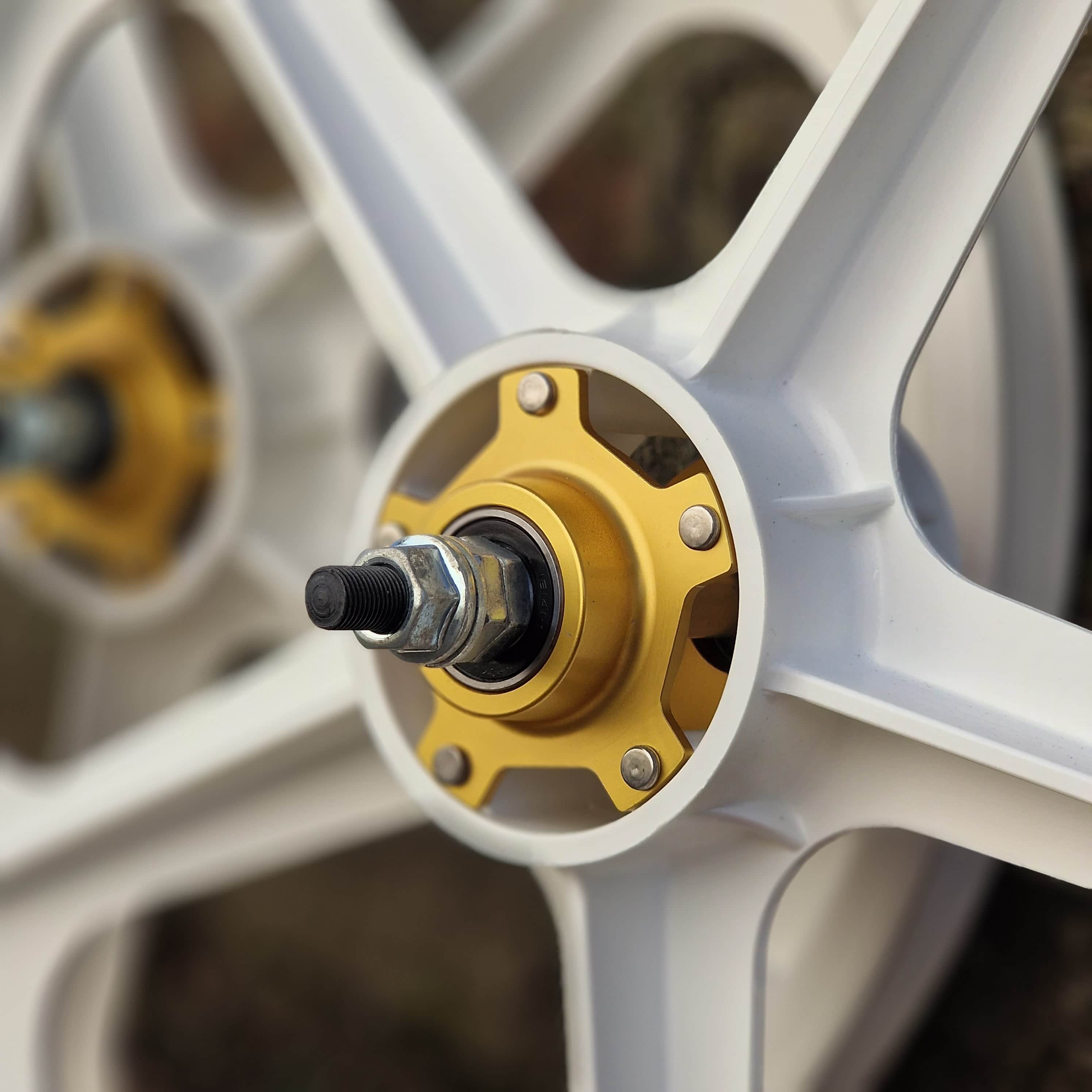 Skyway Tuff II Gold Alloy Flange Wheels 20 Inch Pair | Alans BMX