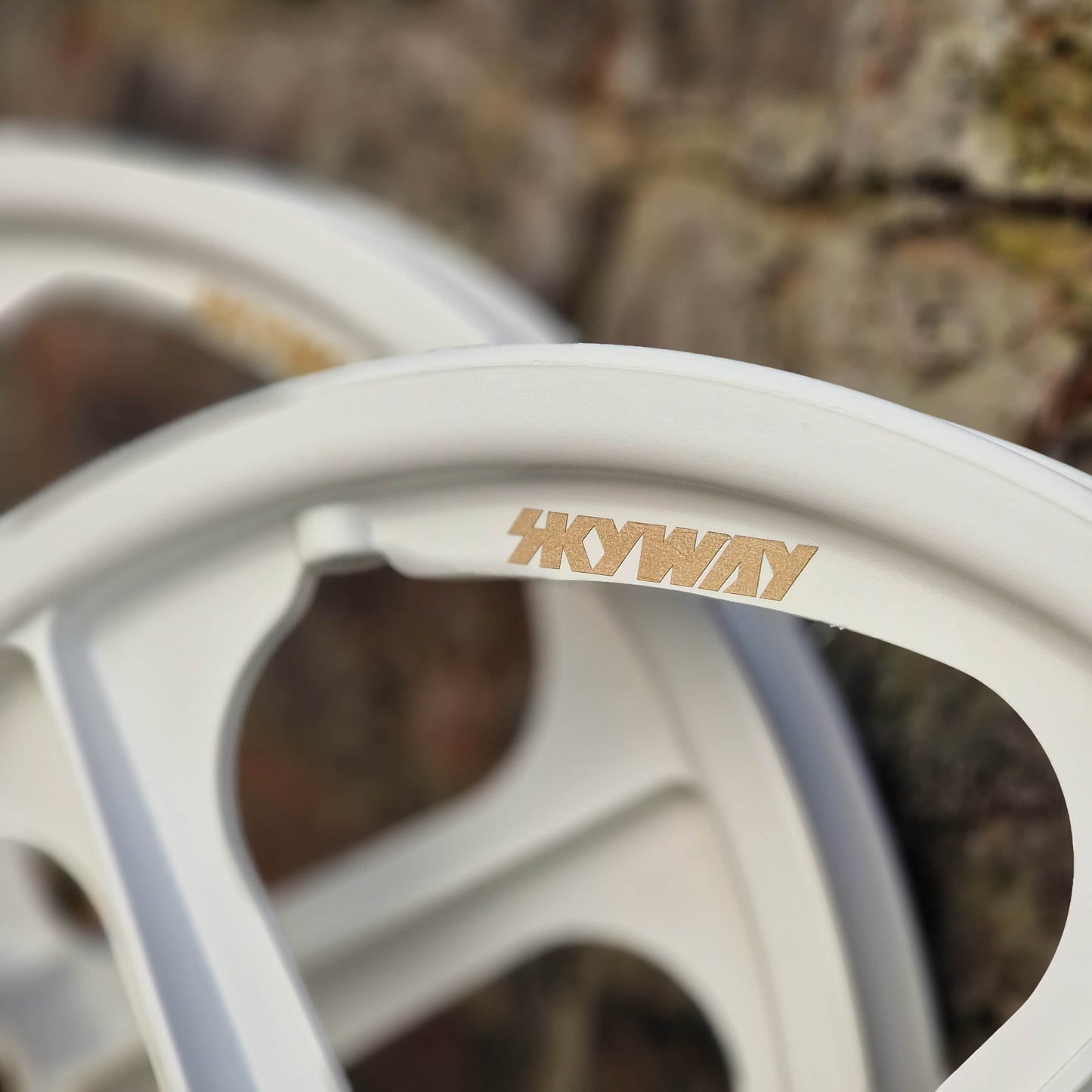 Skyway Old School BMX Skyway Tuff II Mag Gold Alloy Flange Wheels 20 Inch Pair Front and Rear