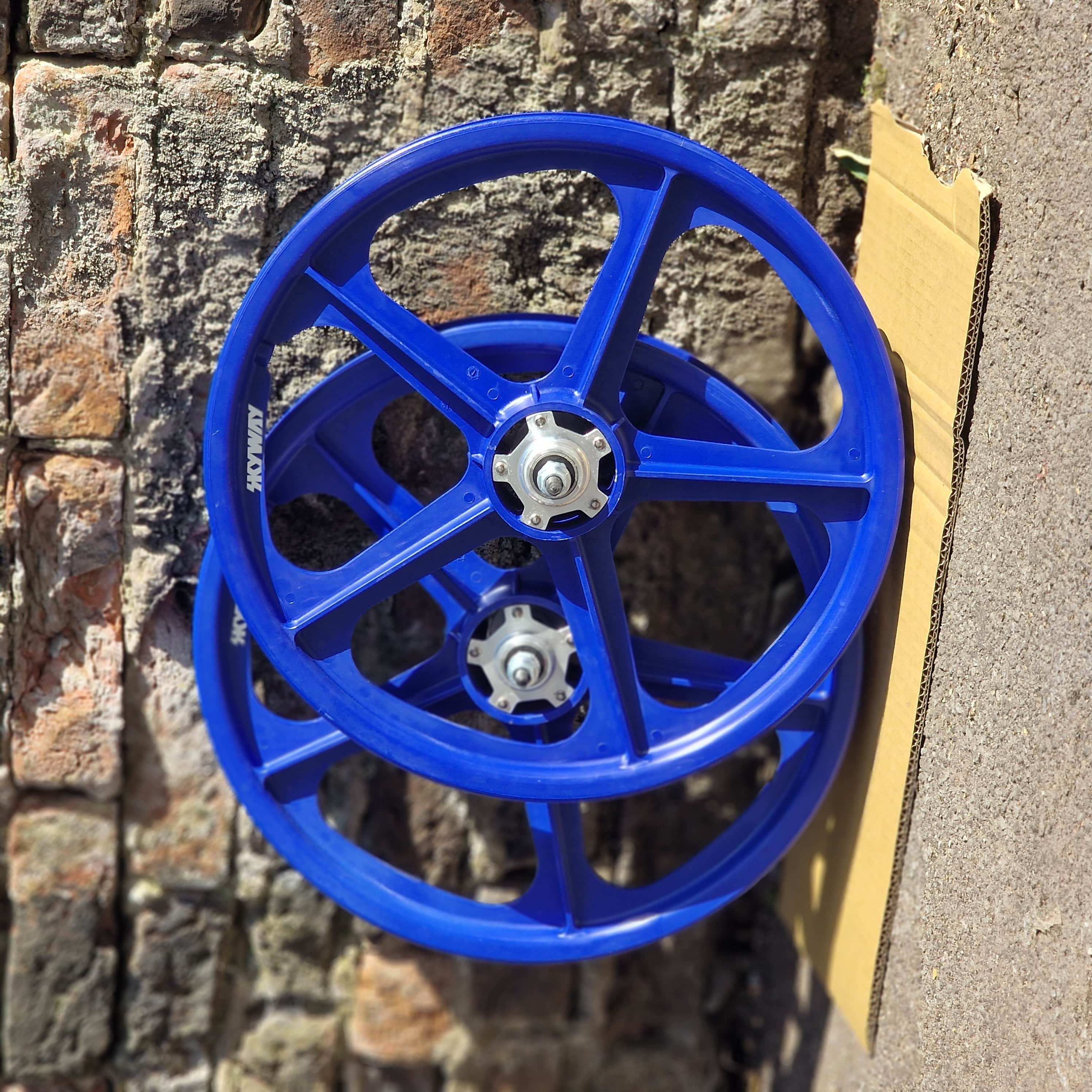 Skyway Tuff II Silver Alloy Flange BMX Wheels 20 Inch Pair | Alans BMX