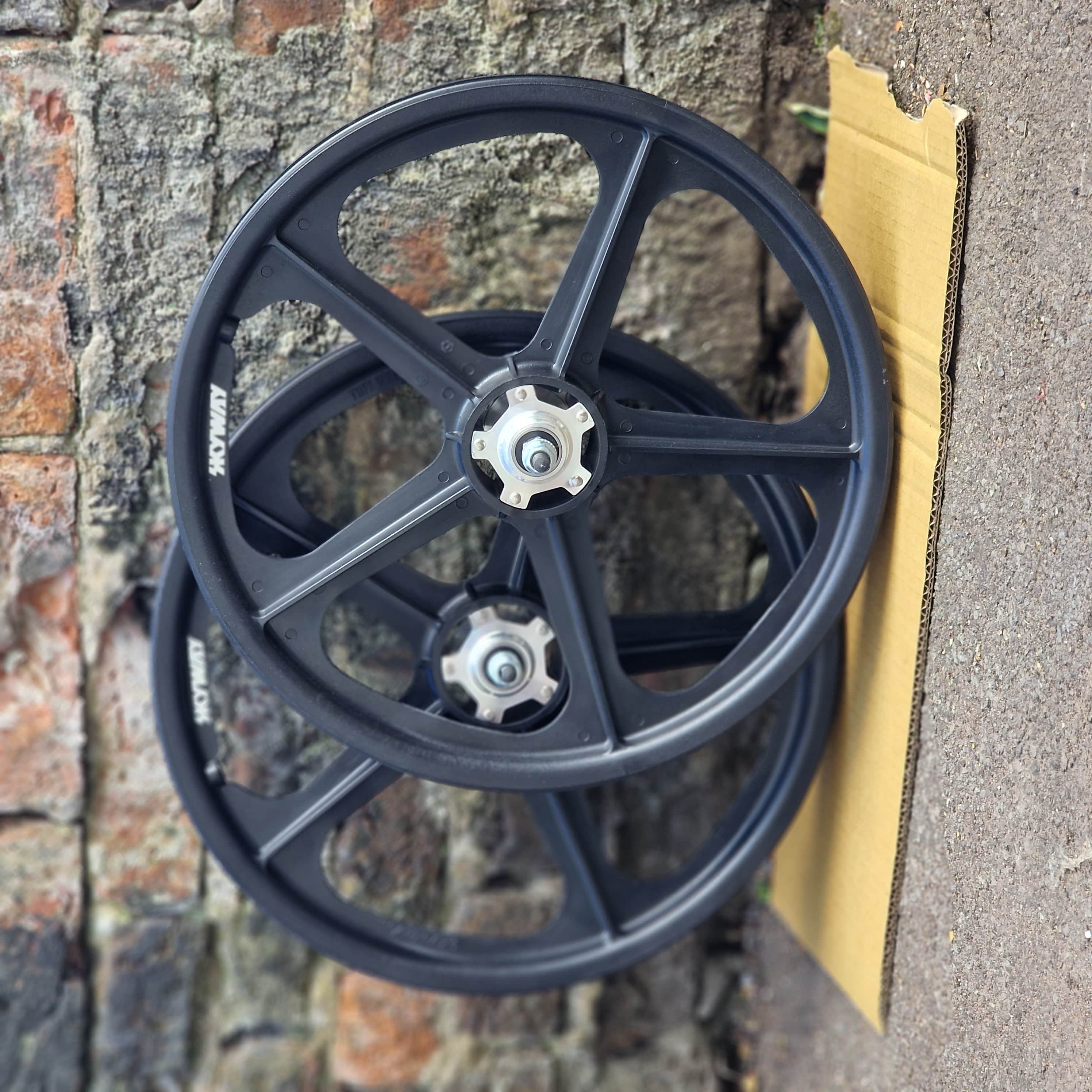 Skyway Tuff II Silver Alloy Flange BMX Wheels 20 Inch Pair | Alans BMX
