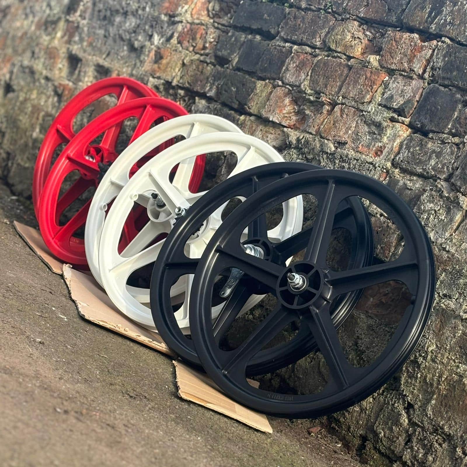 Skyway Old School BMX Skyway Tuff Mag Coaster Brake Wheels 20 Inch Pair