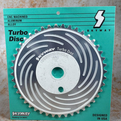 Skyway BMX Parts White Skyway Turbo Disc Sprocket 44T