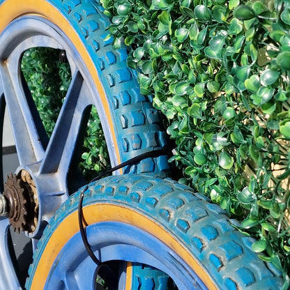 Alans BMX Skyways wheels unsealed with kenda tyres