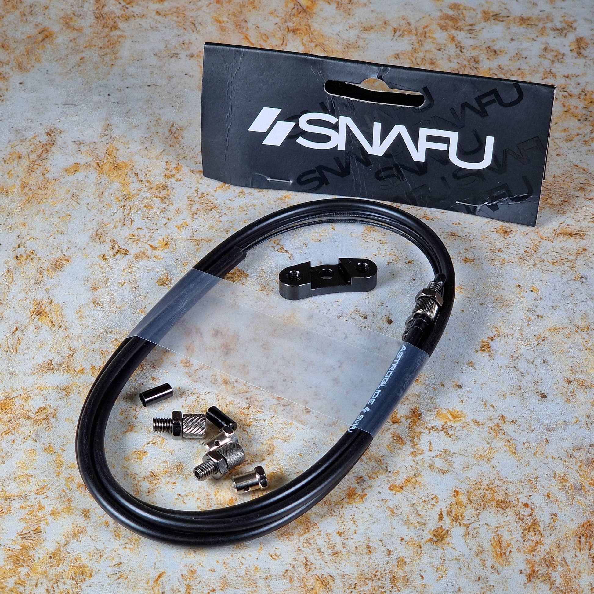 Snafu BMX Parts Black / Black Snafu Astroglide Dual Lower Gyro Brake Cables