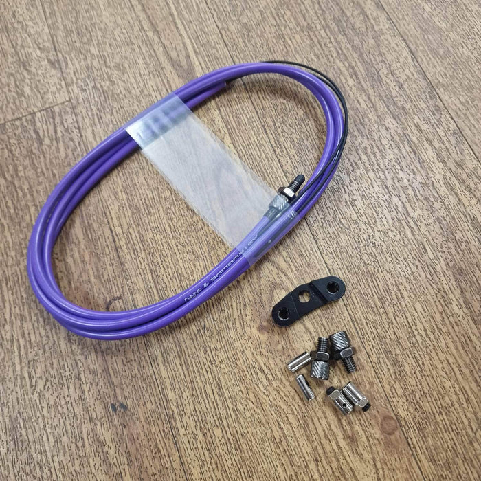 Snafu BMX Parts Purple / Black Snafu Astroglide Dual Lower Gyro Brake Cables
