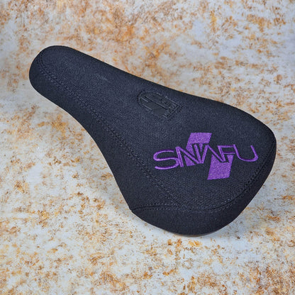 Snafu BMX Parts Black/Purple Snafu Fat Padded Pivotal Seat