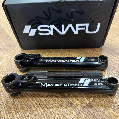 Snafu BMX Parts Black / 170mm Snafu Mayweather Cranks