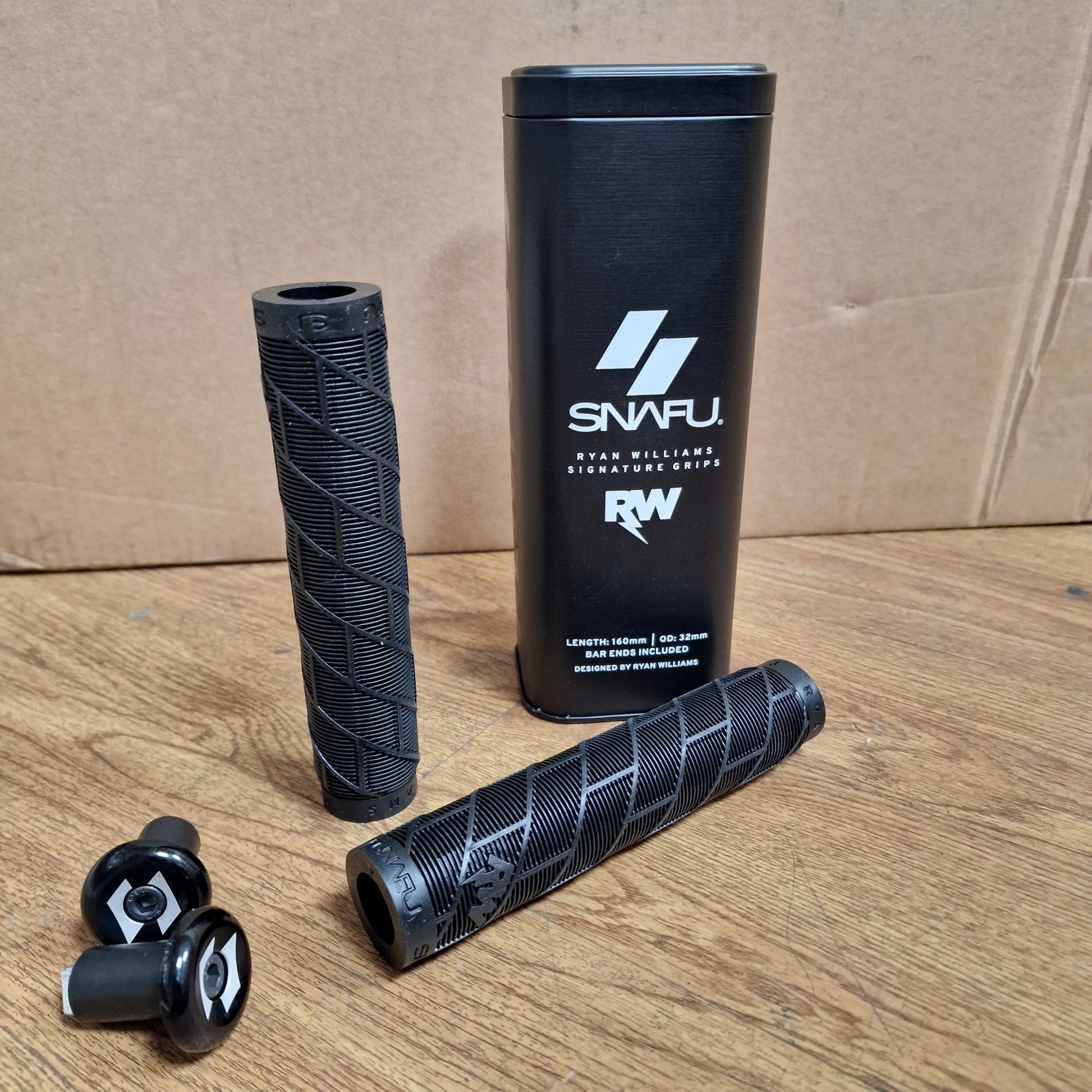 Snafu BMX Parts Black Snafu RWilly Grips