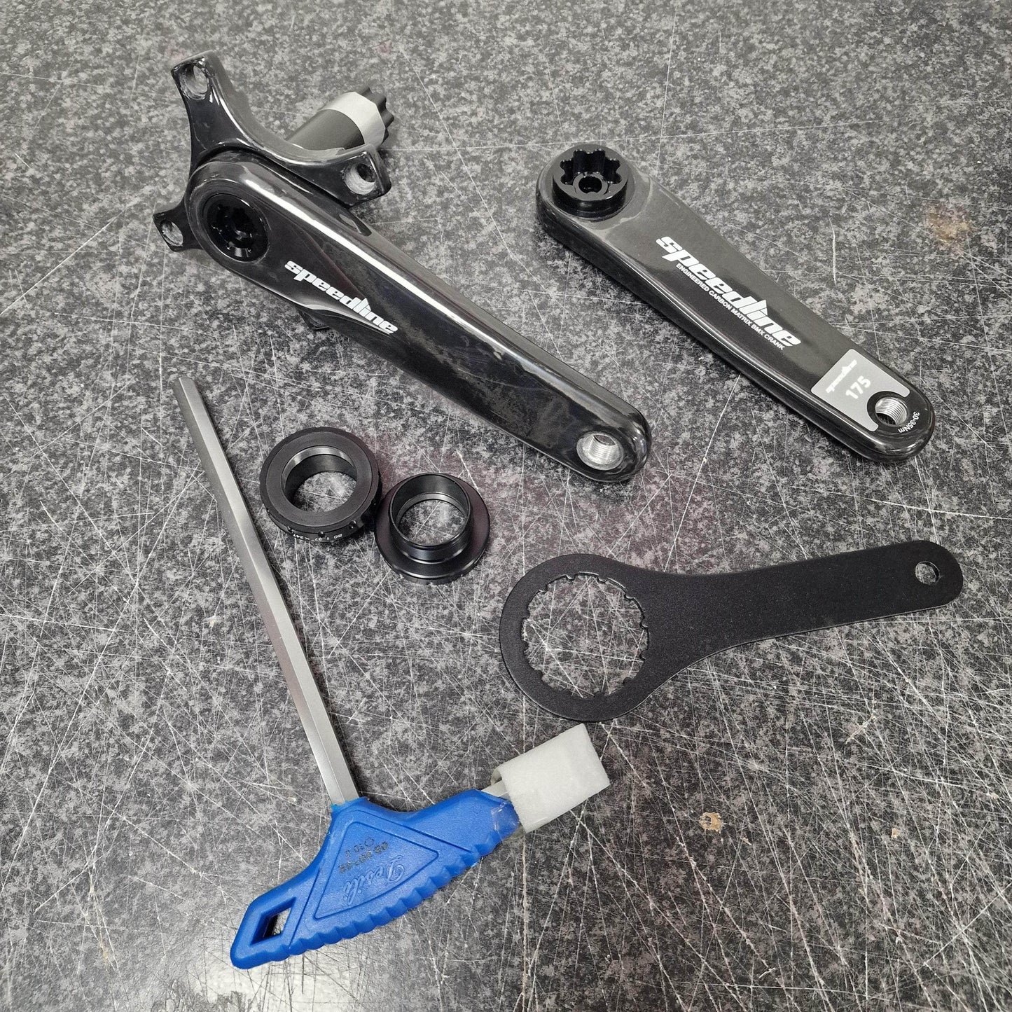 Speedline Speedline Elite Carbon Fiber Hollow BMX Race Cranks