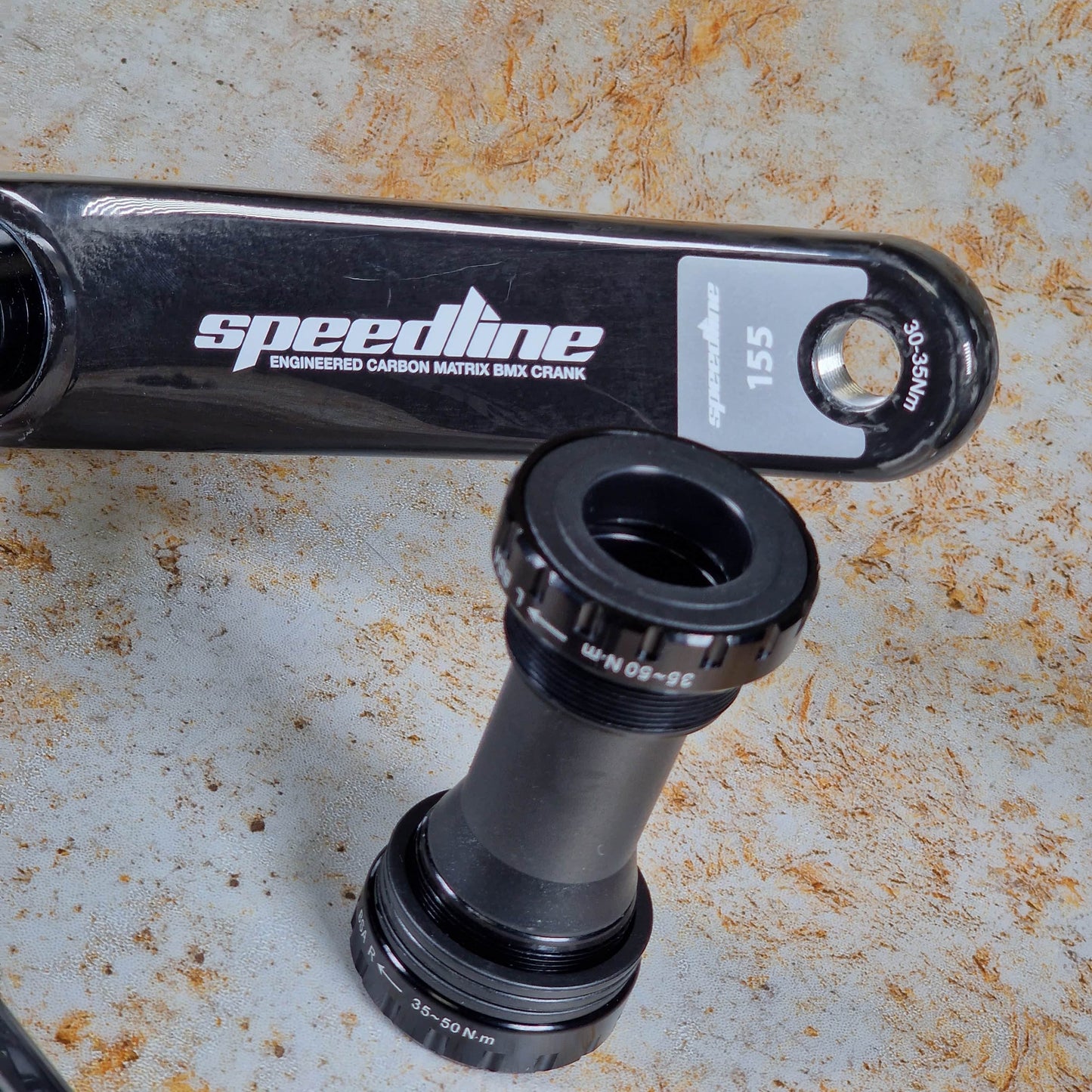 Speedline BMX Racing Speedline Mini Carbon Fibre Hollow BMX Race Cranks