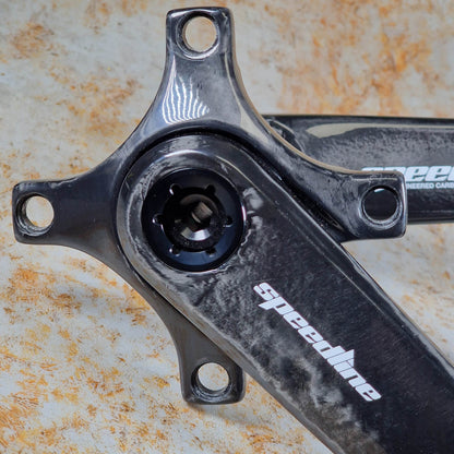 Speedline BMX Racing Speedline Mini Carbon Fibre Hollow BMX Race Cranks