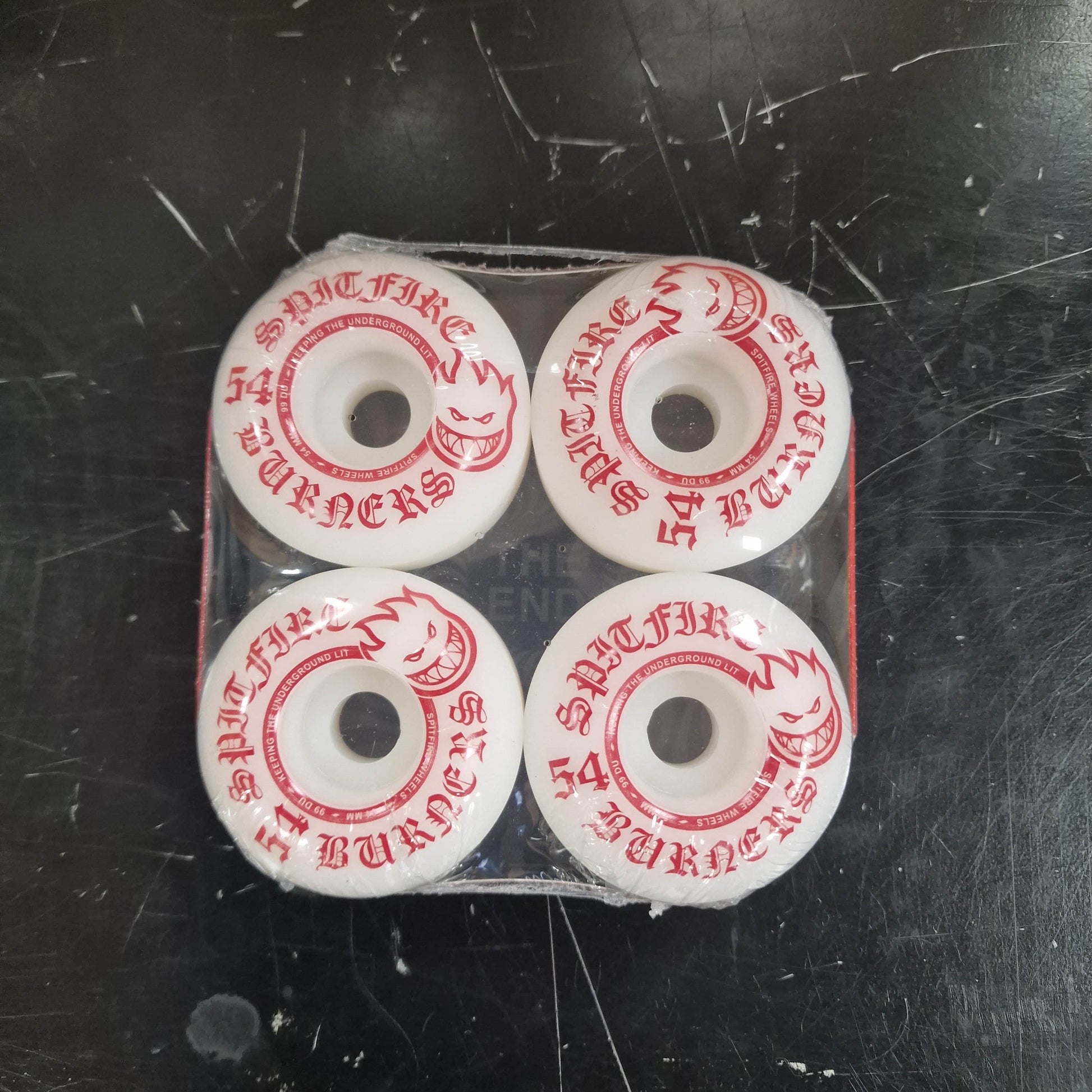 Spitfire Skateboards Spitfire Burner Bighead 99A White Skateboard Wheels