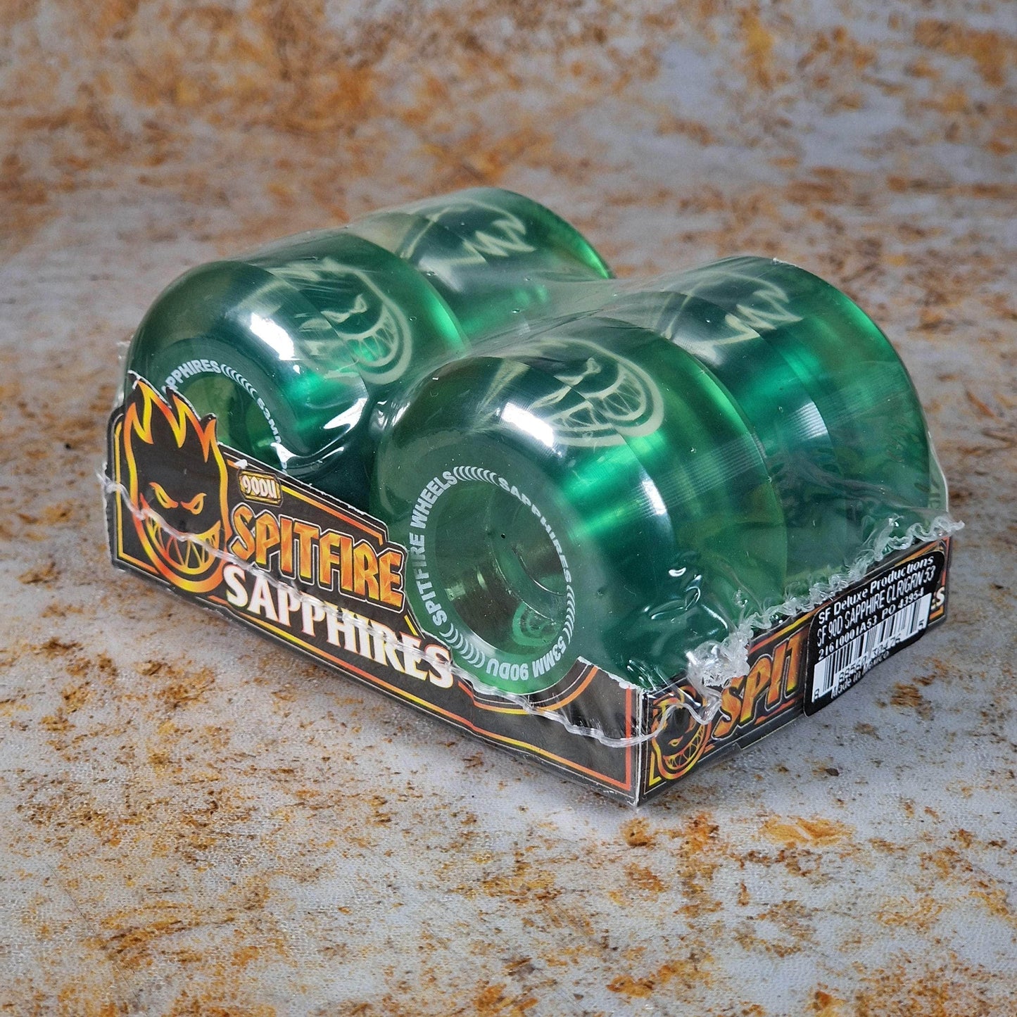 Spitfire Skateboards Spitfire Soft Sapphire Radial 90D Clear Skateboard Wheels