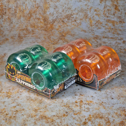 Spitfire Skateboards Spitfire Soft Sapphire Radial 90D Clear Skateboard Wheels